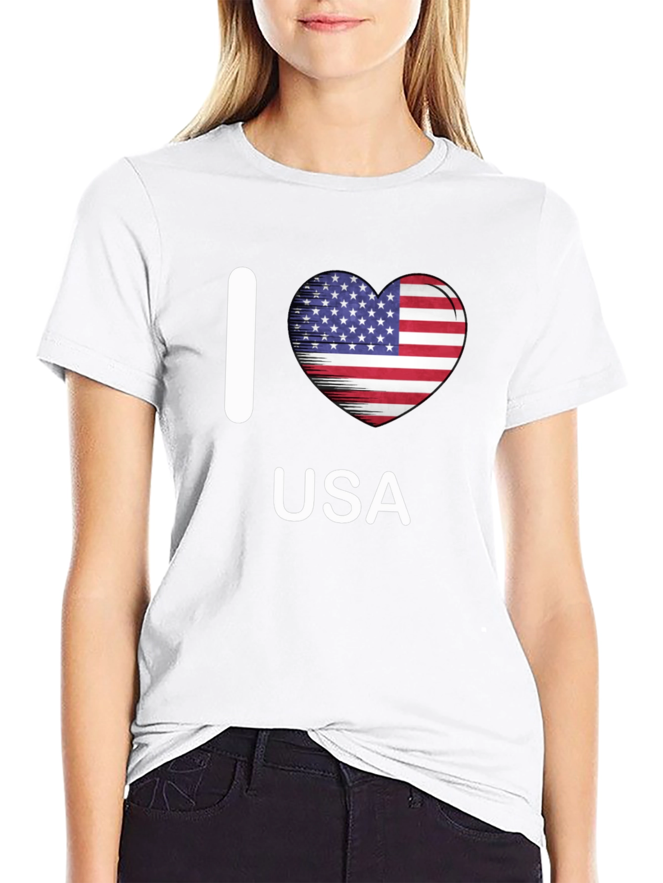 I Heart USA Patriotic T-Shirt
