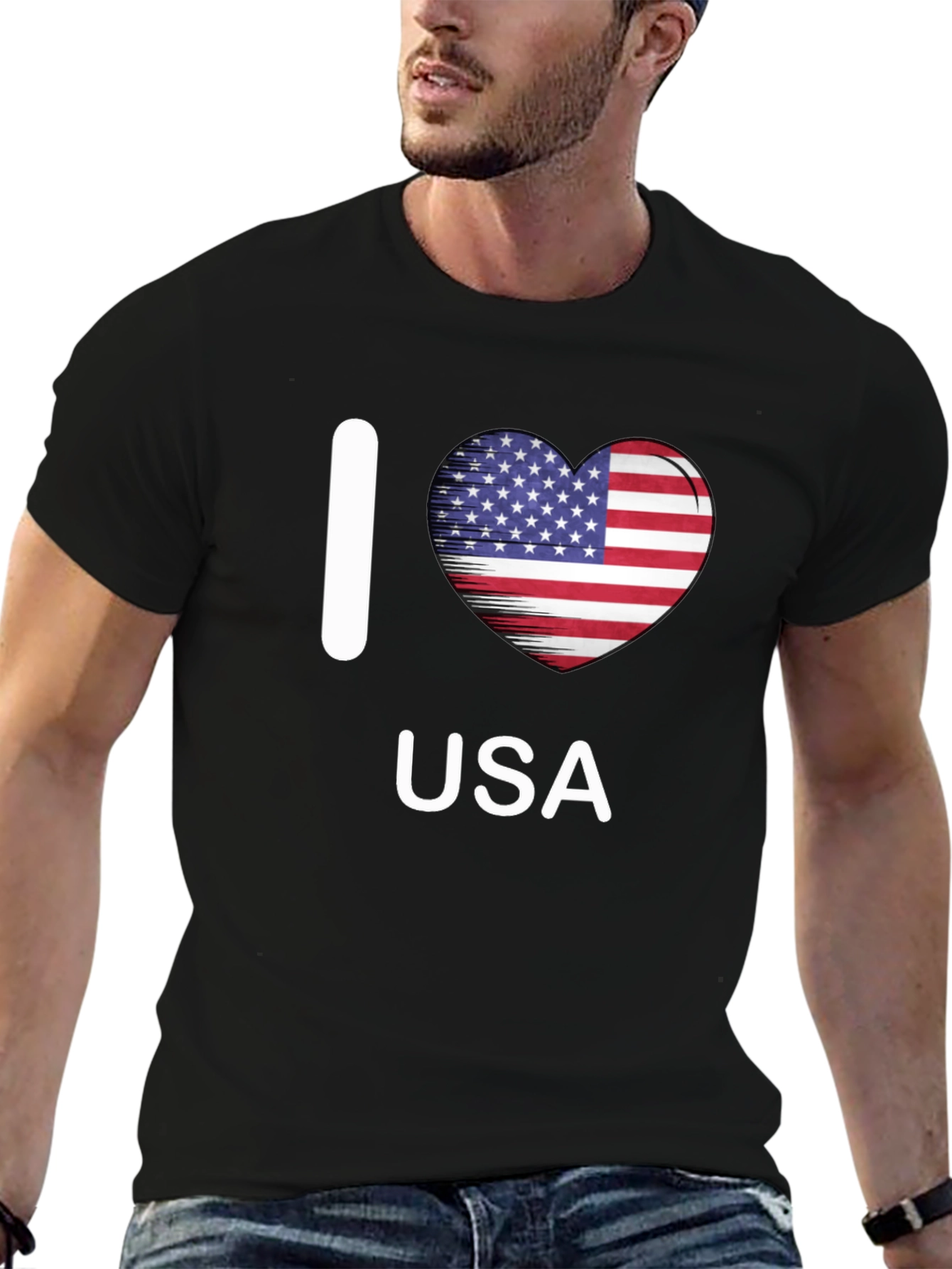 I Heart USA Patriotic T-Shirt