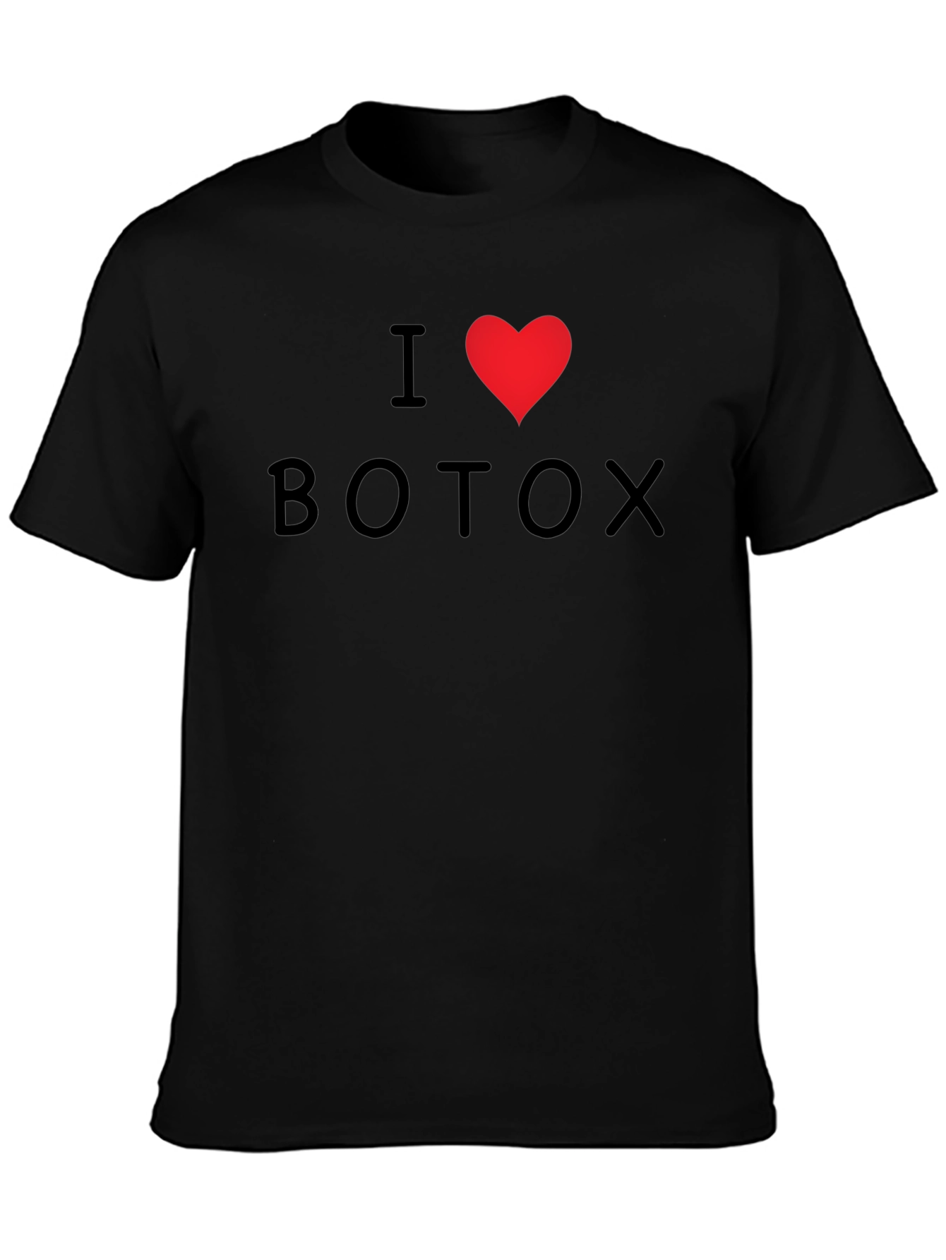 I Heart Botox Graphic Tee - Black Cotton T-Shirt