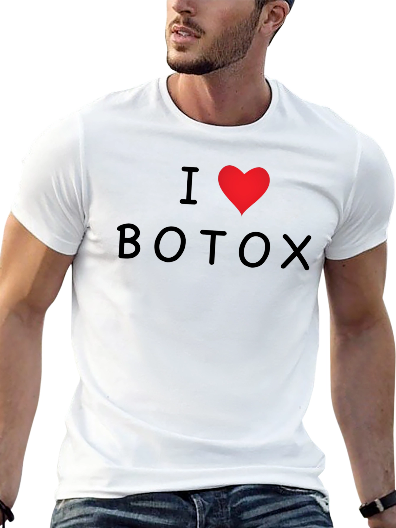 I Heart Botox Graphic Tee - Black Cotton T-Shirt