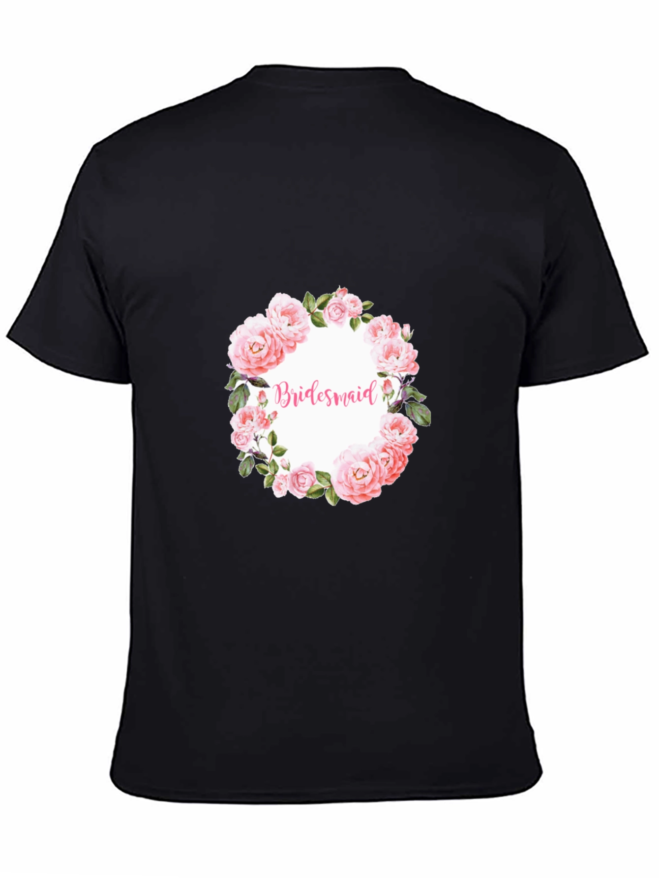 Bridesmaid Floral Wreath Graphic Tee