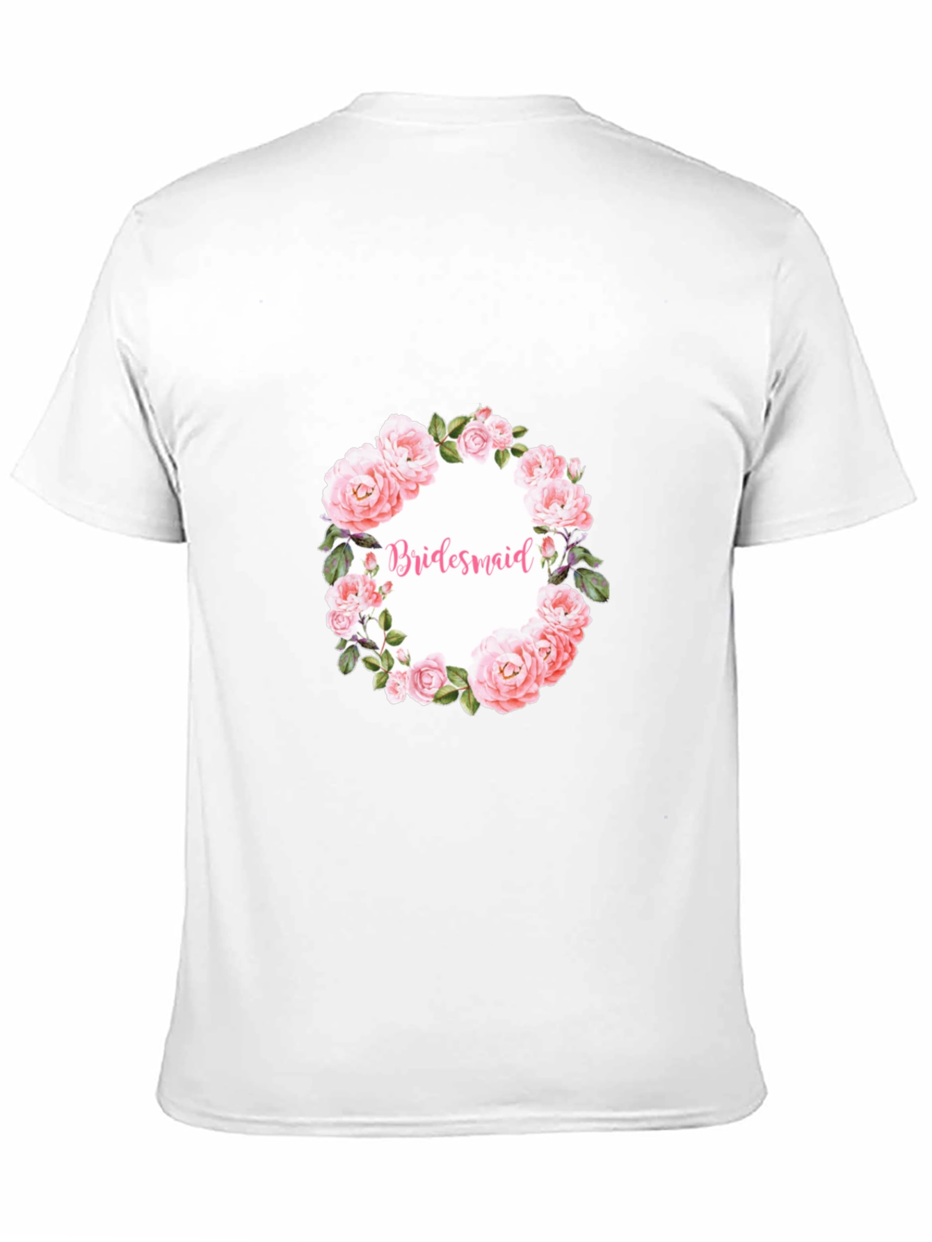 Bridesmaid Floral Wreath Graphic Tee