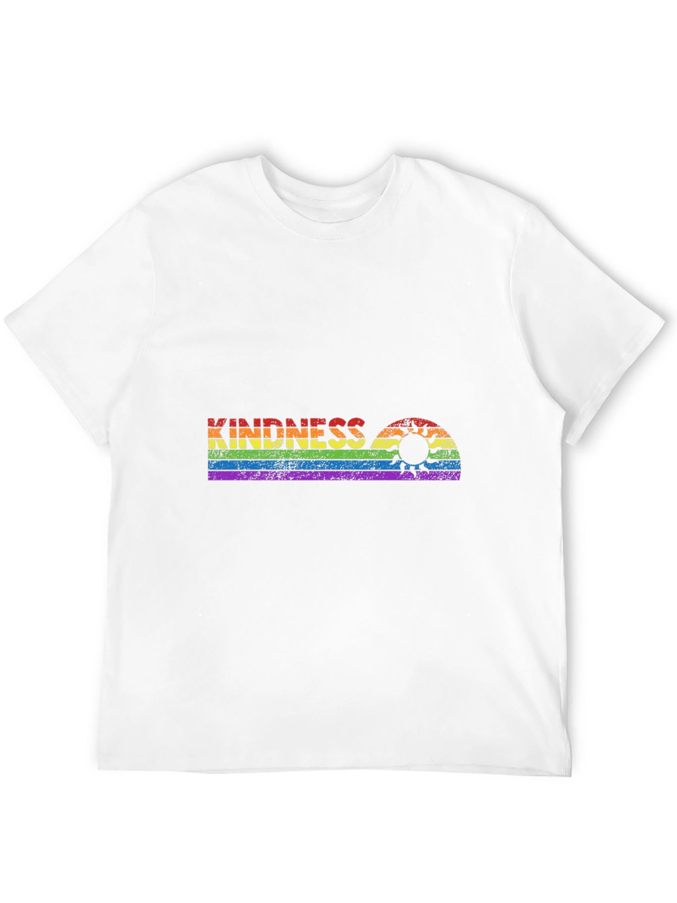 Kindness Rainbow Graphic Tee - Black