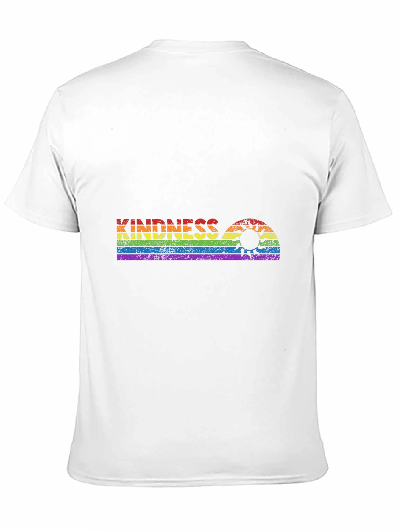 Kindness Rainbow Graphic Tee - Black