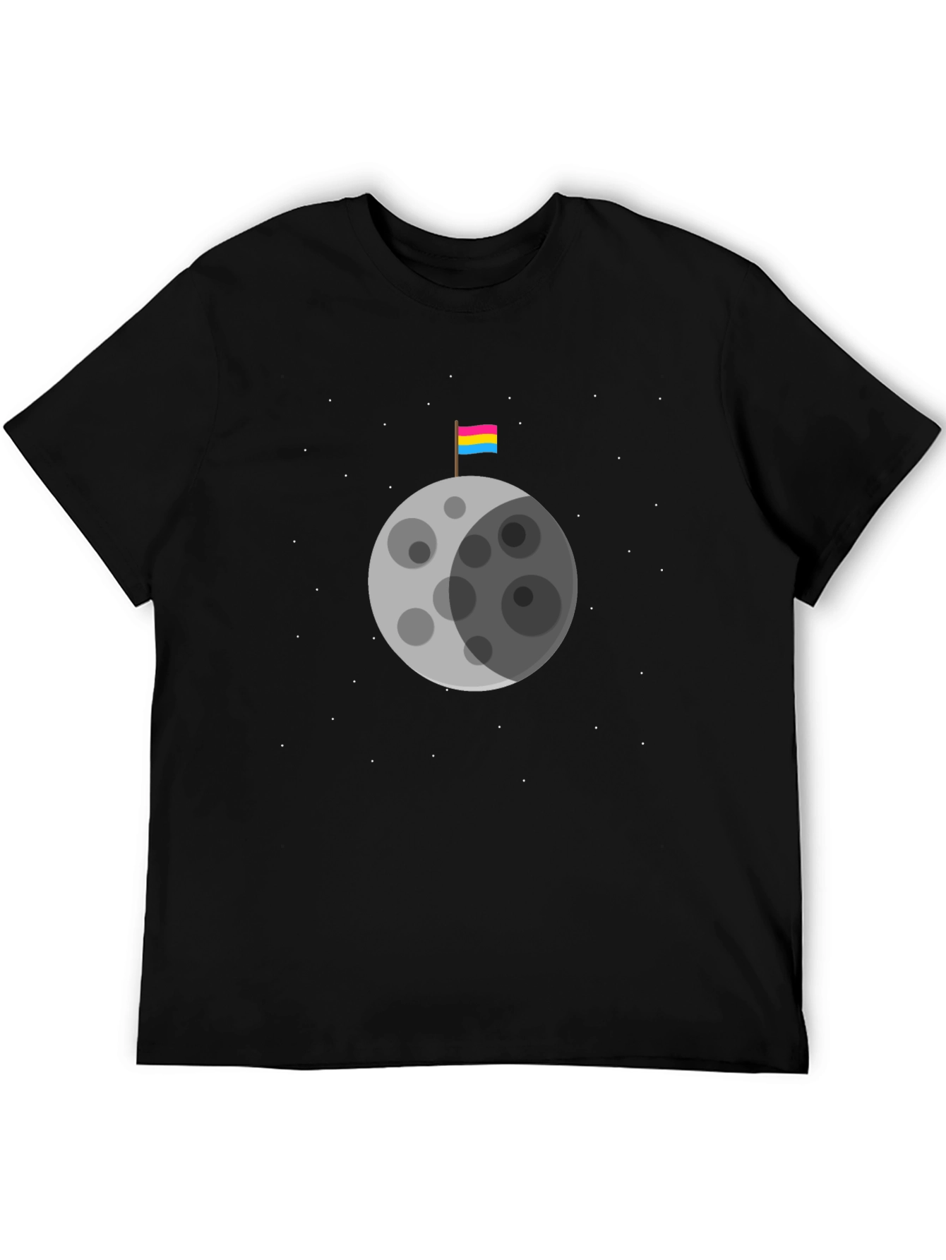 Pansexual Pride Moon Graphic Tee