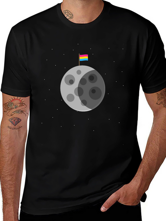 Pansexual Pride Moon Graphic Tee