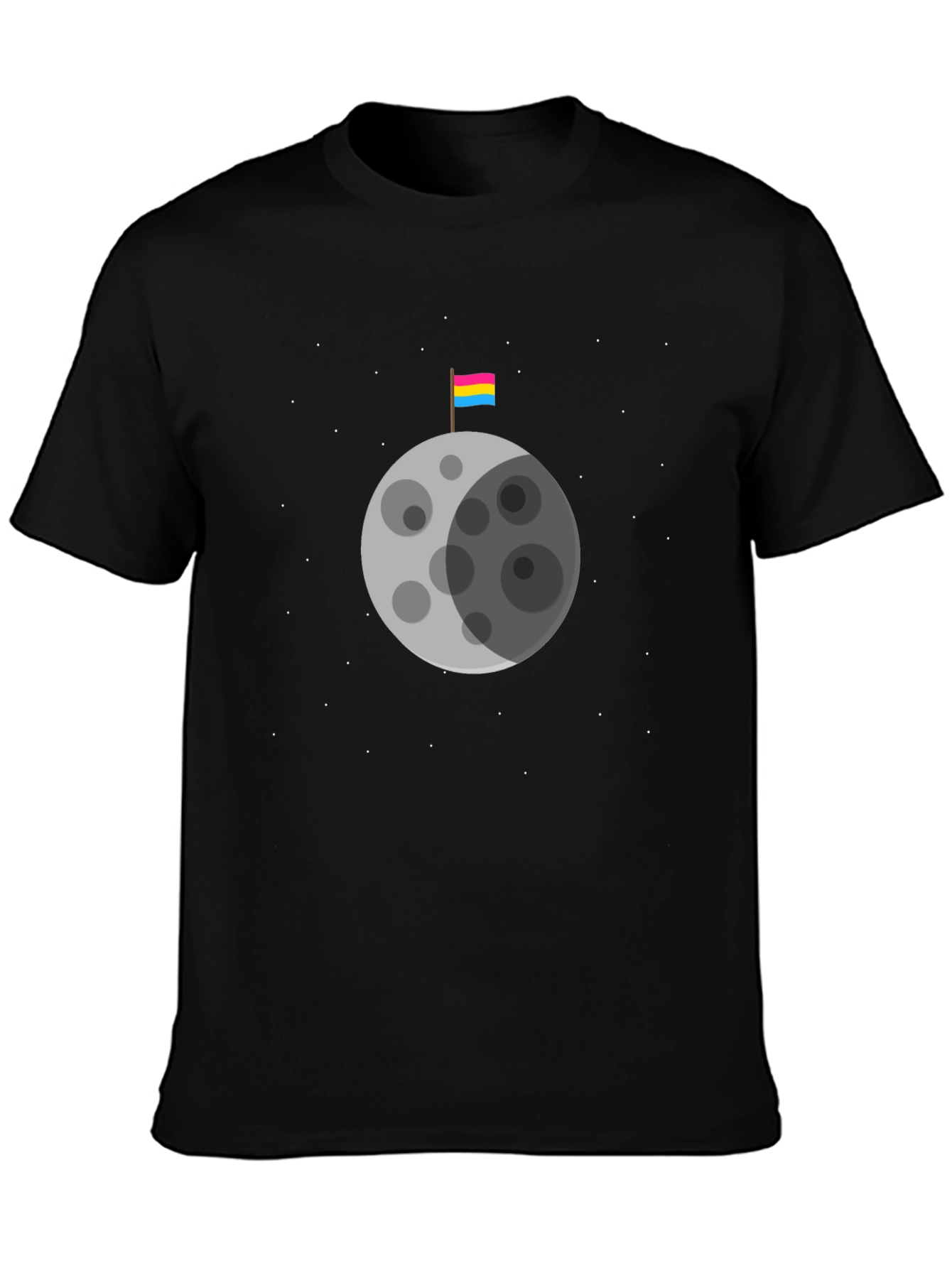 Pansexual Pride Moon Graphic Tee