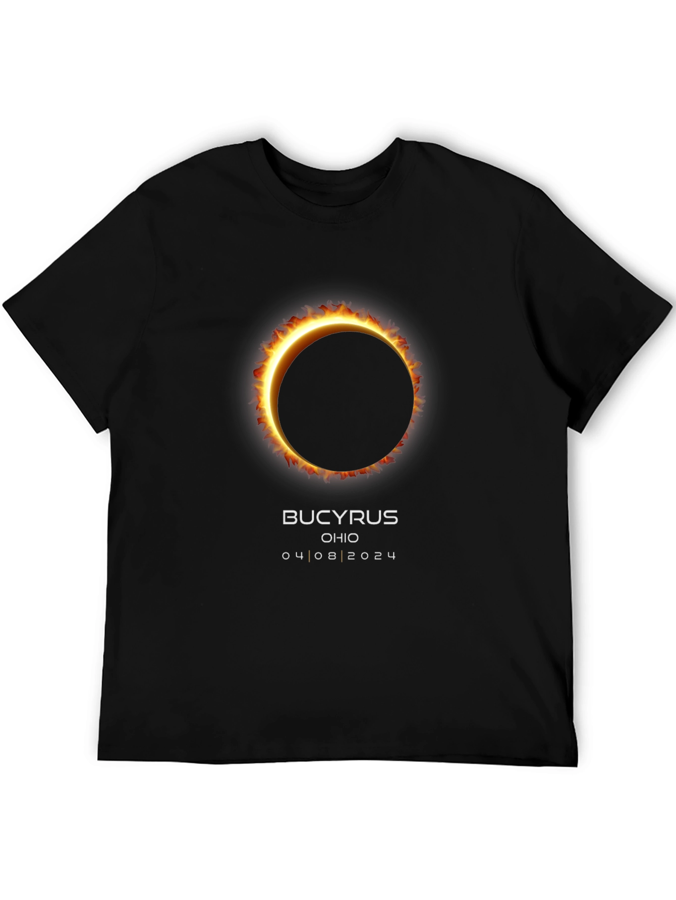 Bucyrus Ohio 2024 Total Solar Eclipse T-Shirt