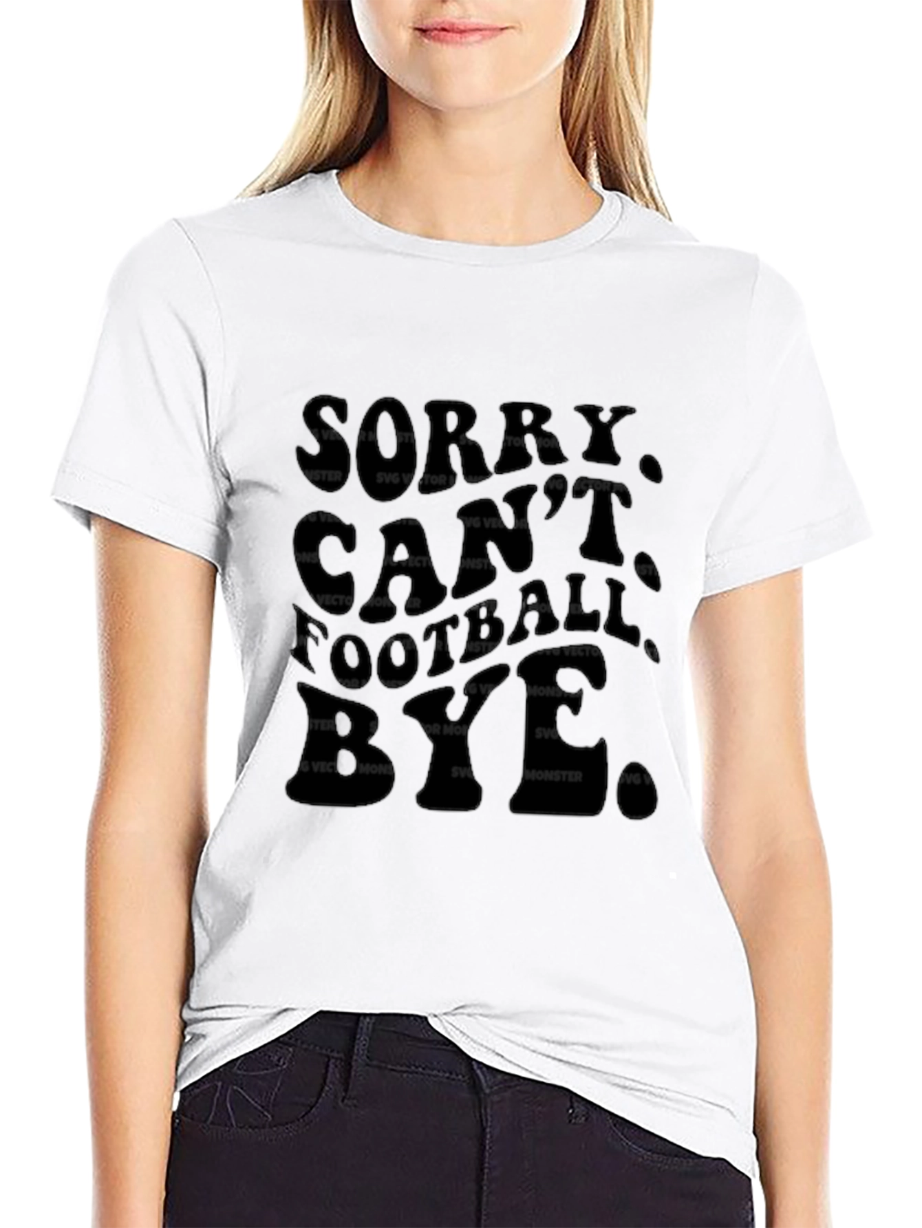 Sorry Cant Football Bye Graphic T-Shirt