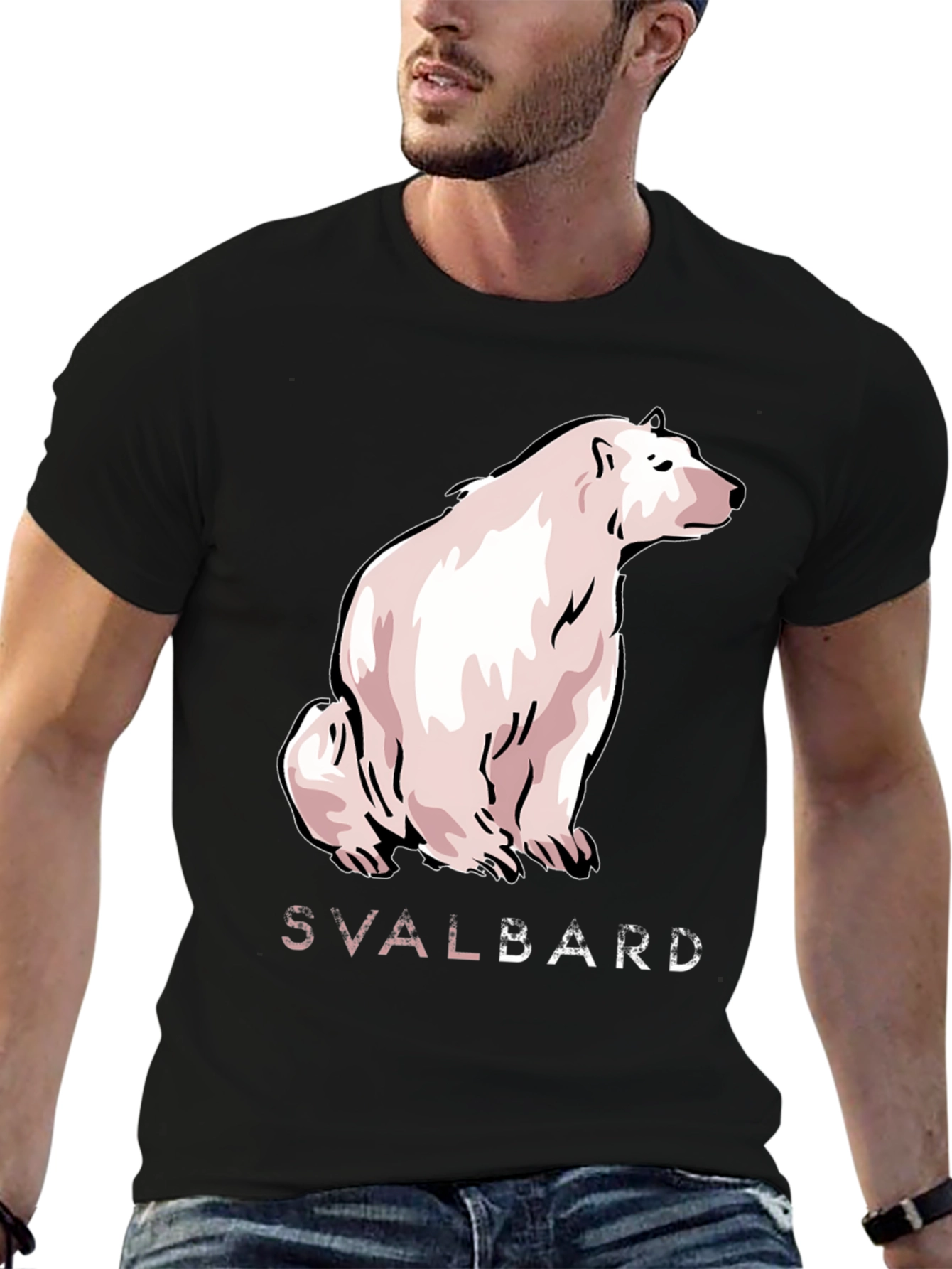 Svalbard Polar Bear Graphic T-Shirt