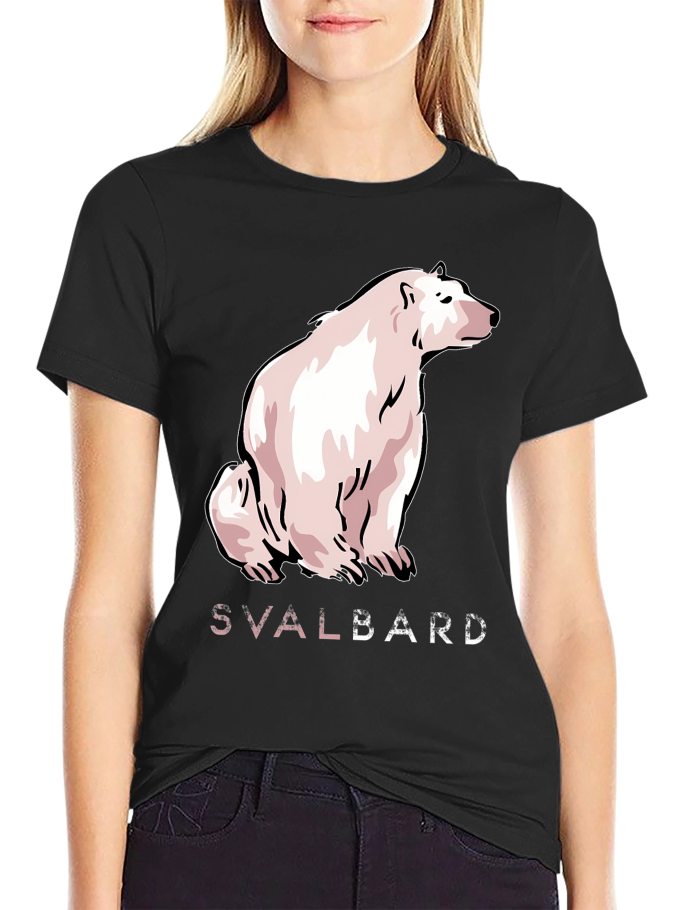 Svalbard Polar Bear Graphic T-Shirt