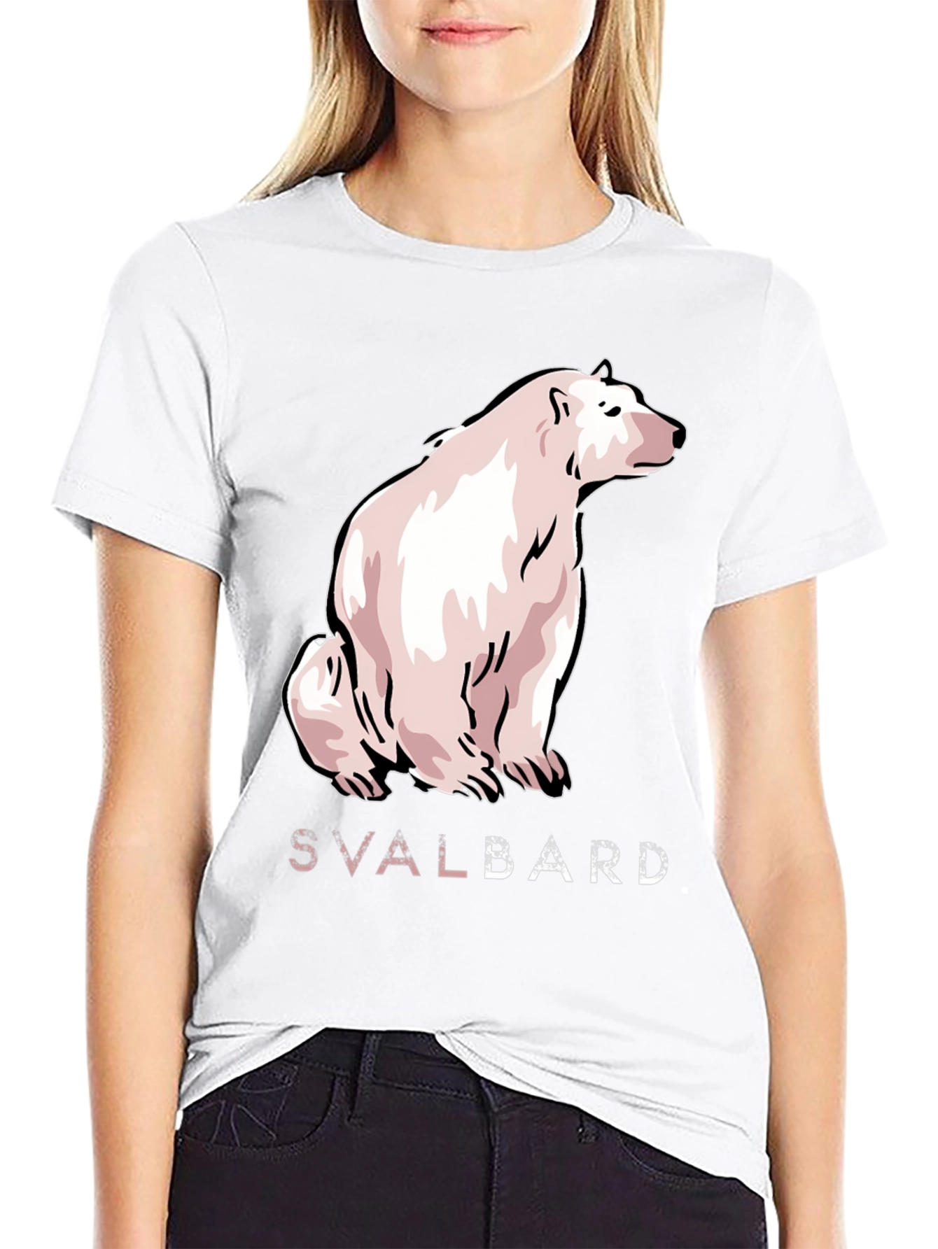 Svalbard Polar Bear Graphic T-Shirt