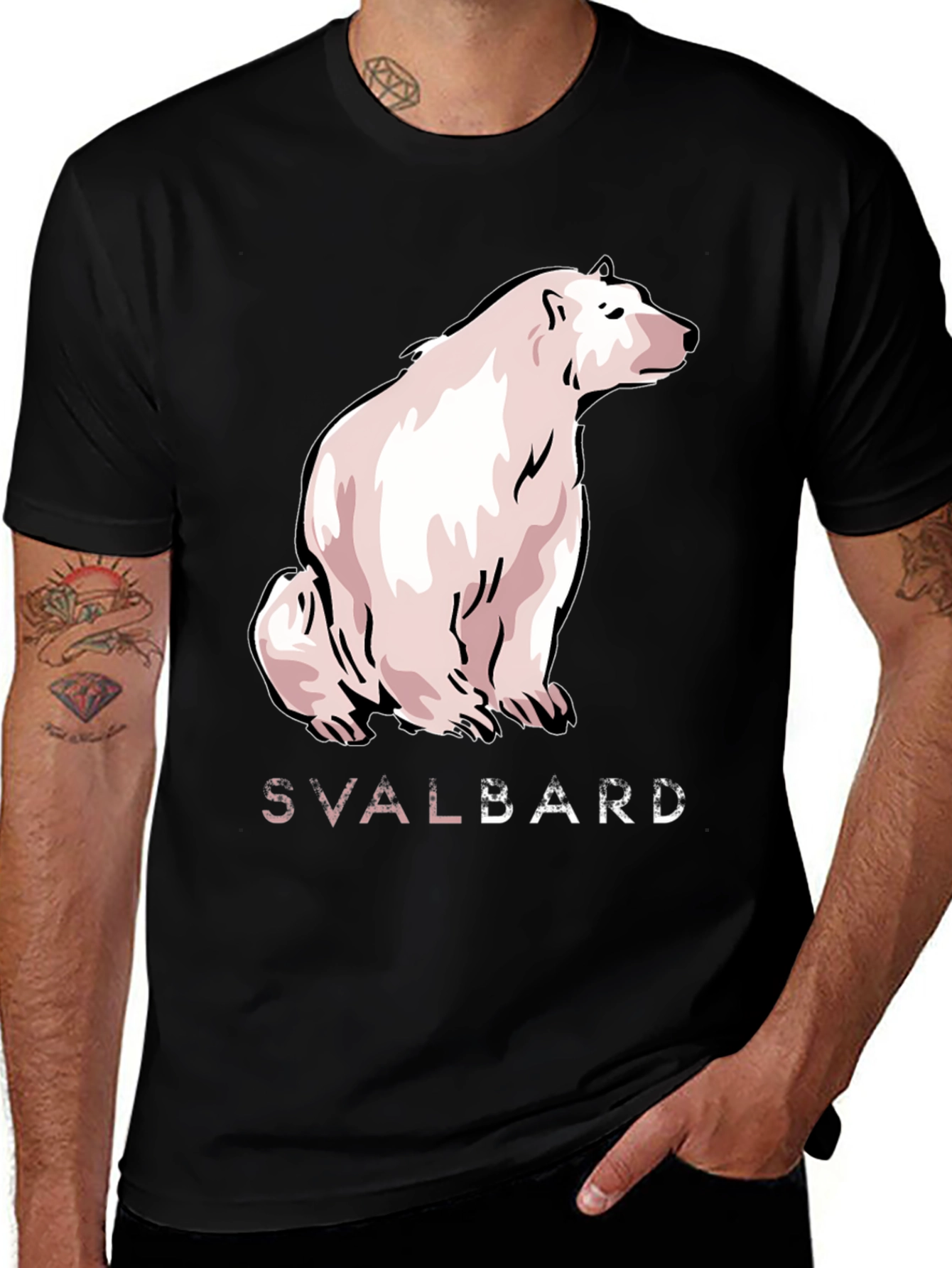 Svalbard Polar Bear Graphic T-Shirt