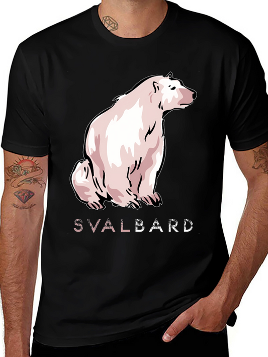 Svalbard Polar Bear Graphic T-Shirt
