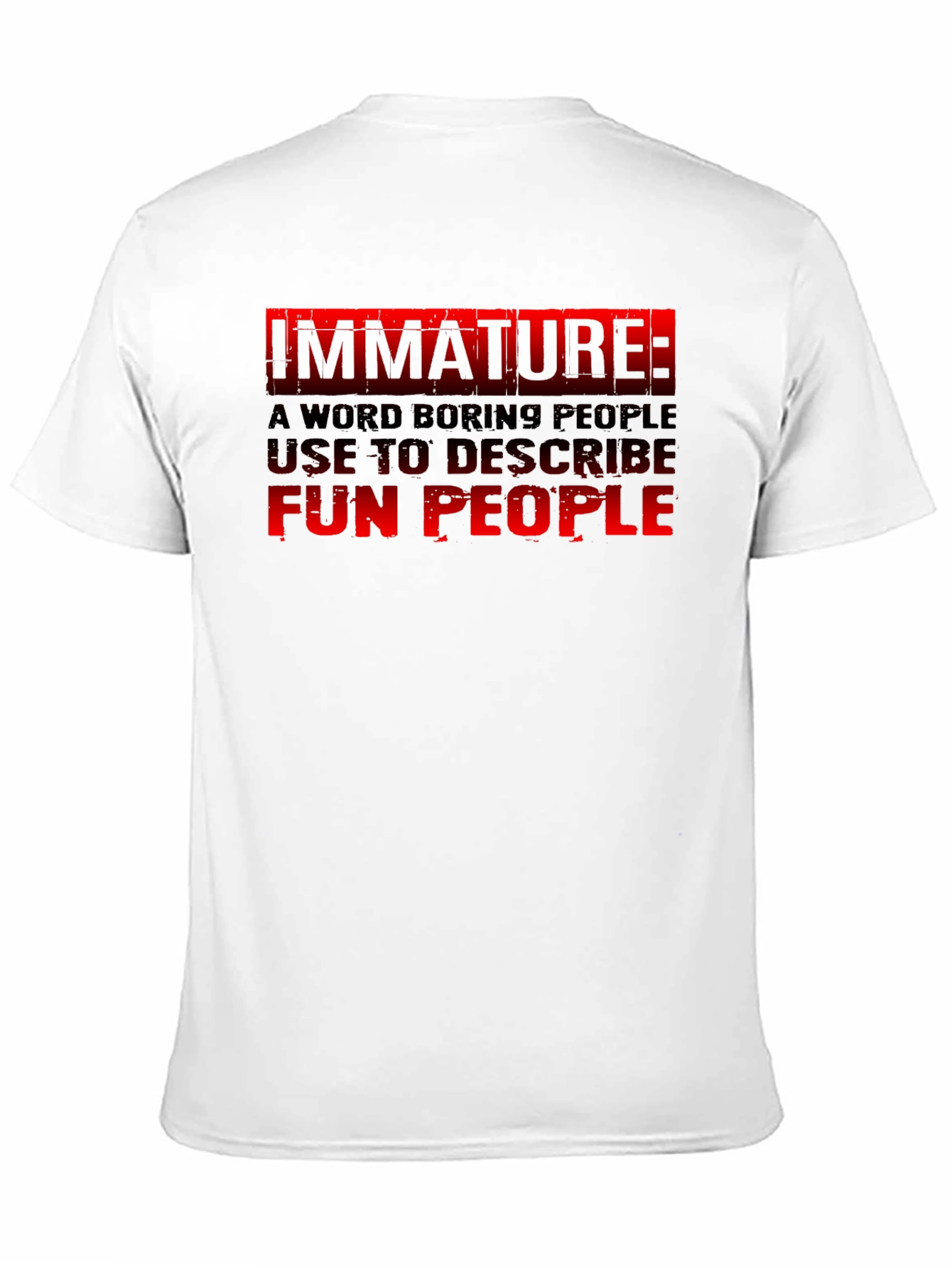 Immature: Fun People Graphic Tee - Black Cotton