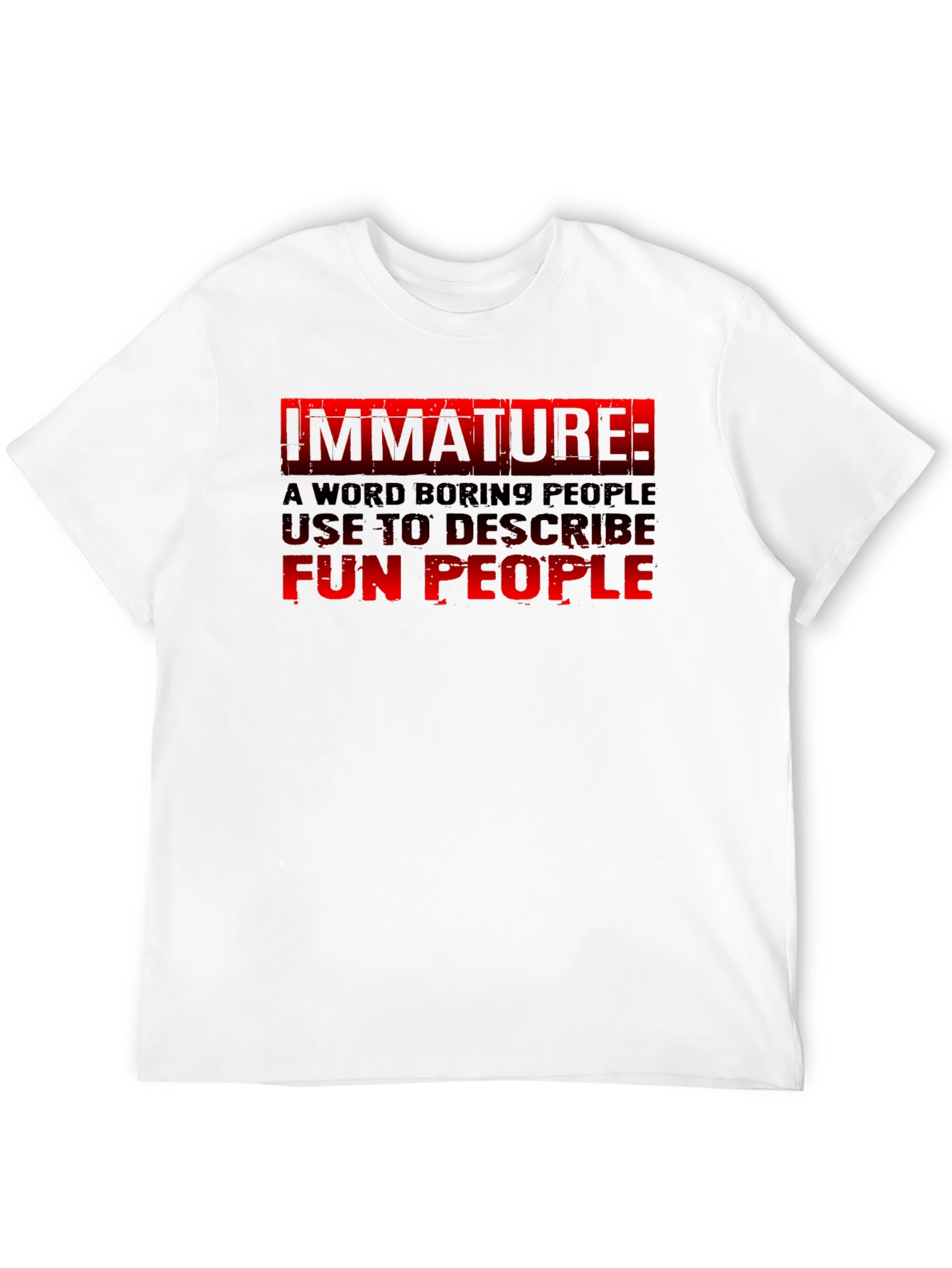 Immature: Fun People Graphic Tee - Black Cotton