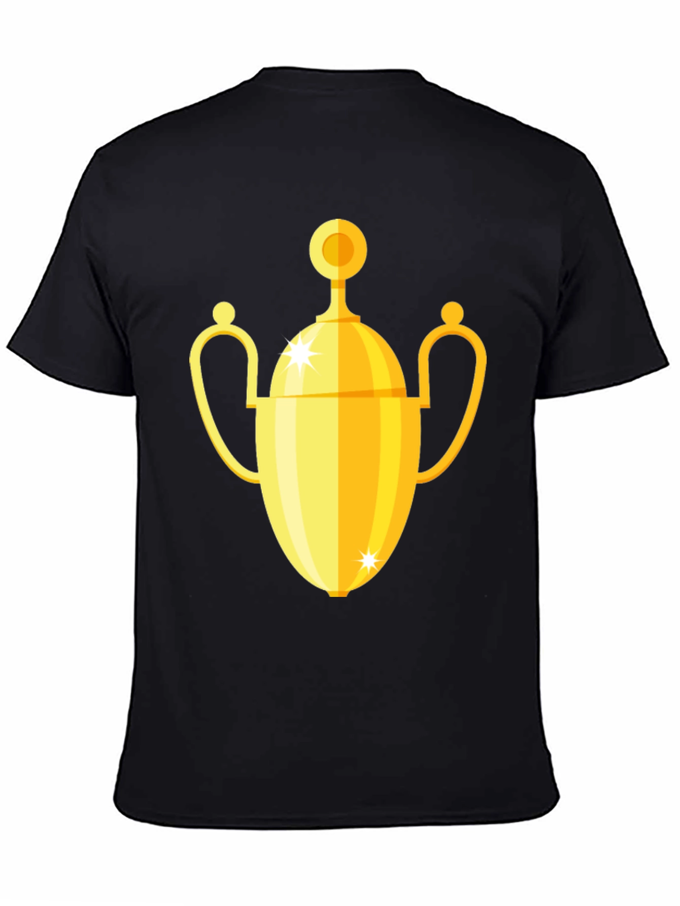 Golden Trophy Graphic Black T-Shirt