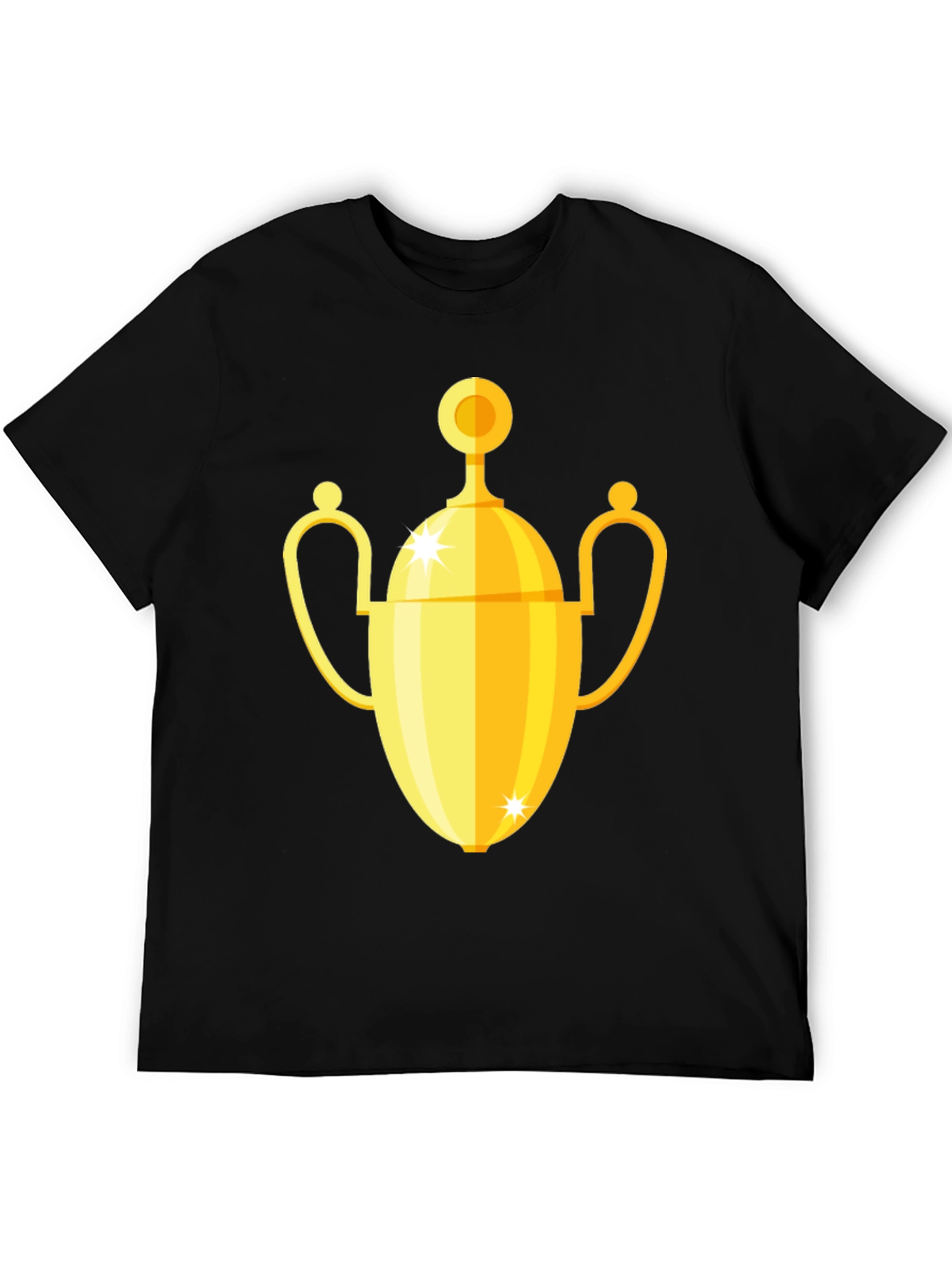 Golden Trophy Graphic Black T-Shirt