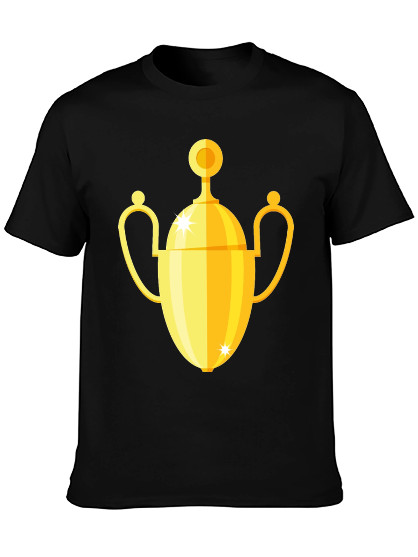 Golden Trophy Graphic Black T-Shirt