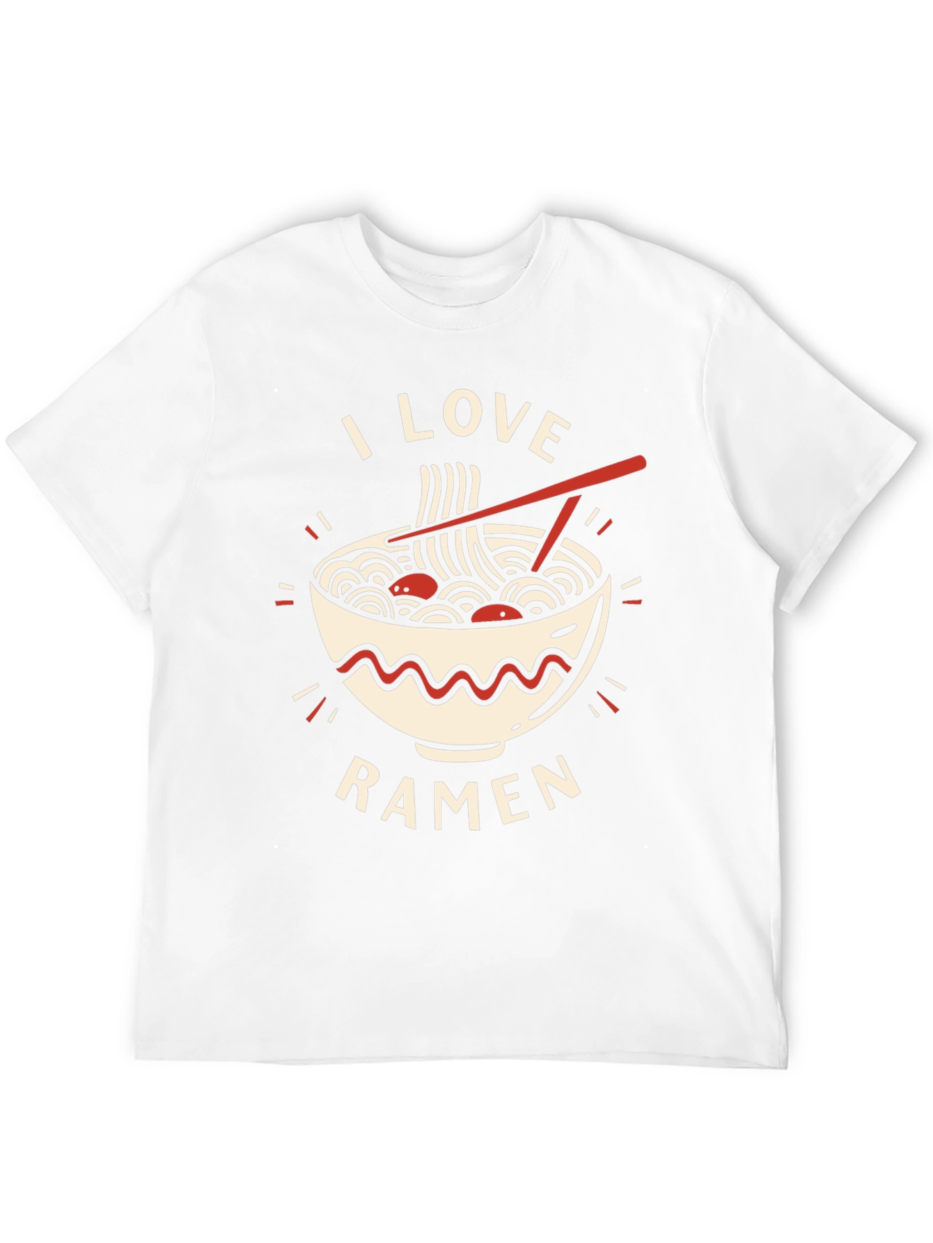 I Love Ramen Graphic Tee - Casual Comfort