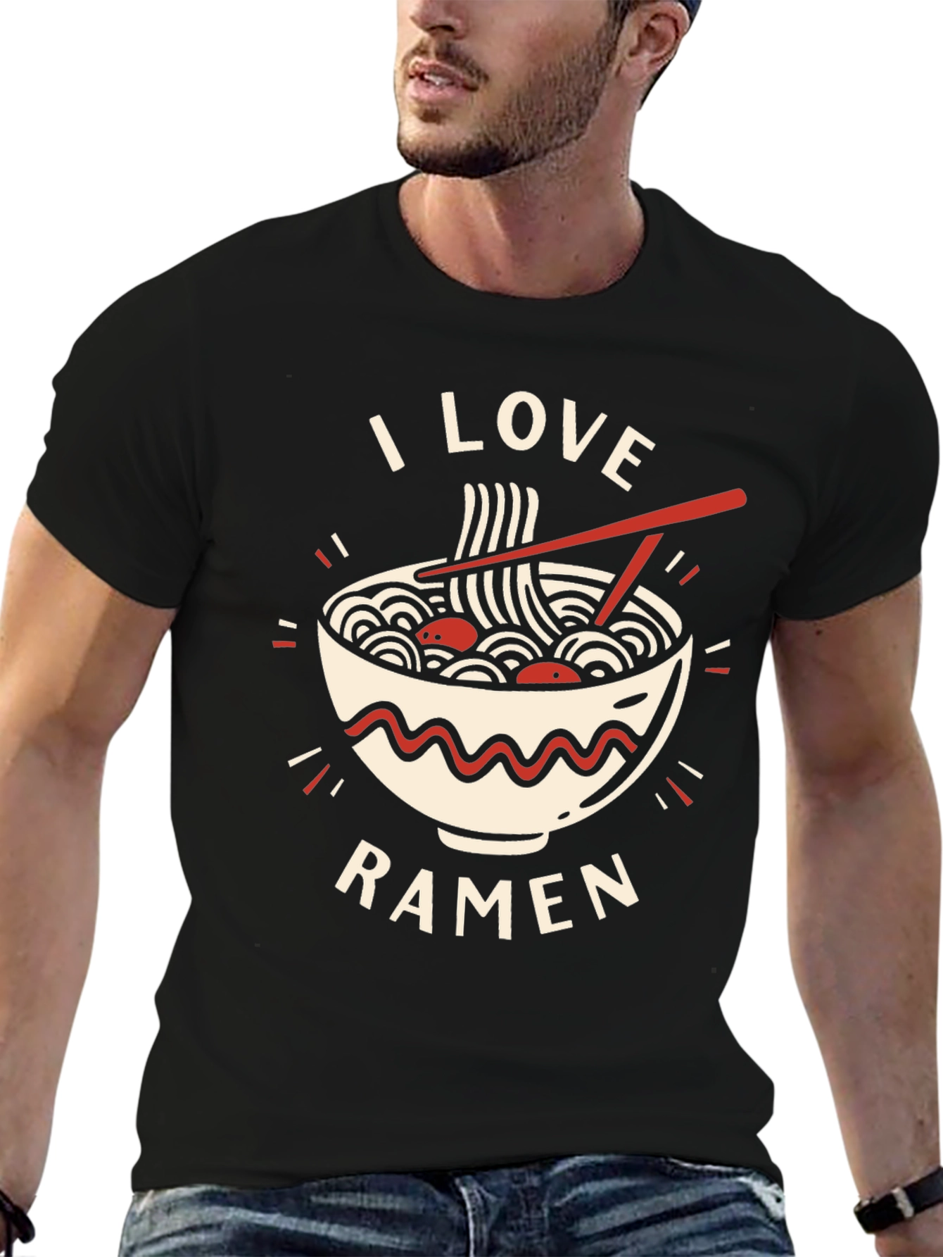 I Love Ramen Graphic Tee - Casual Comfort