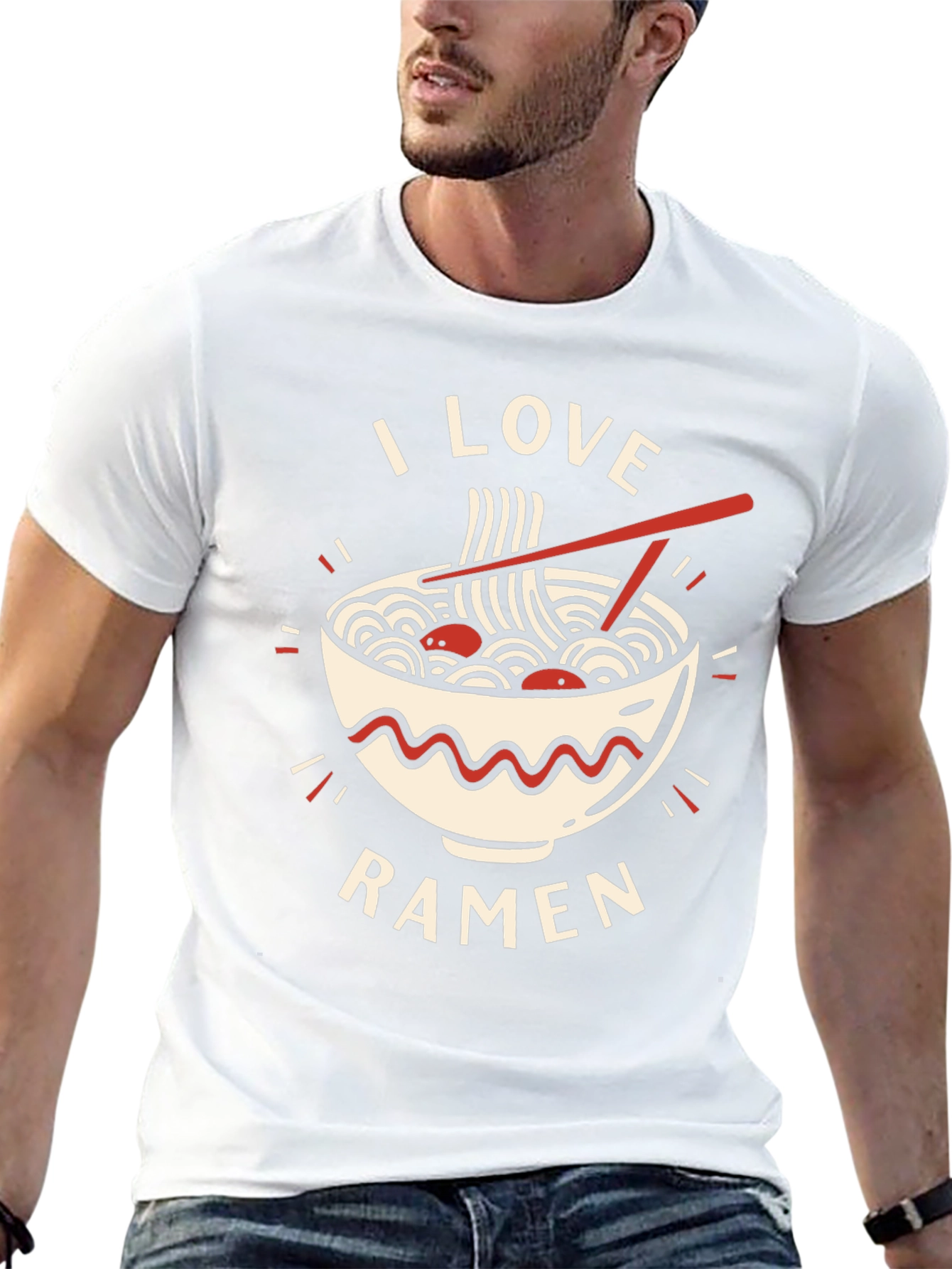 I Love Ramen Graphic Tee - Casual Comfort