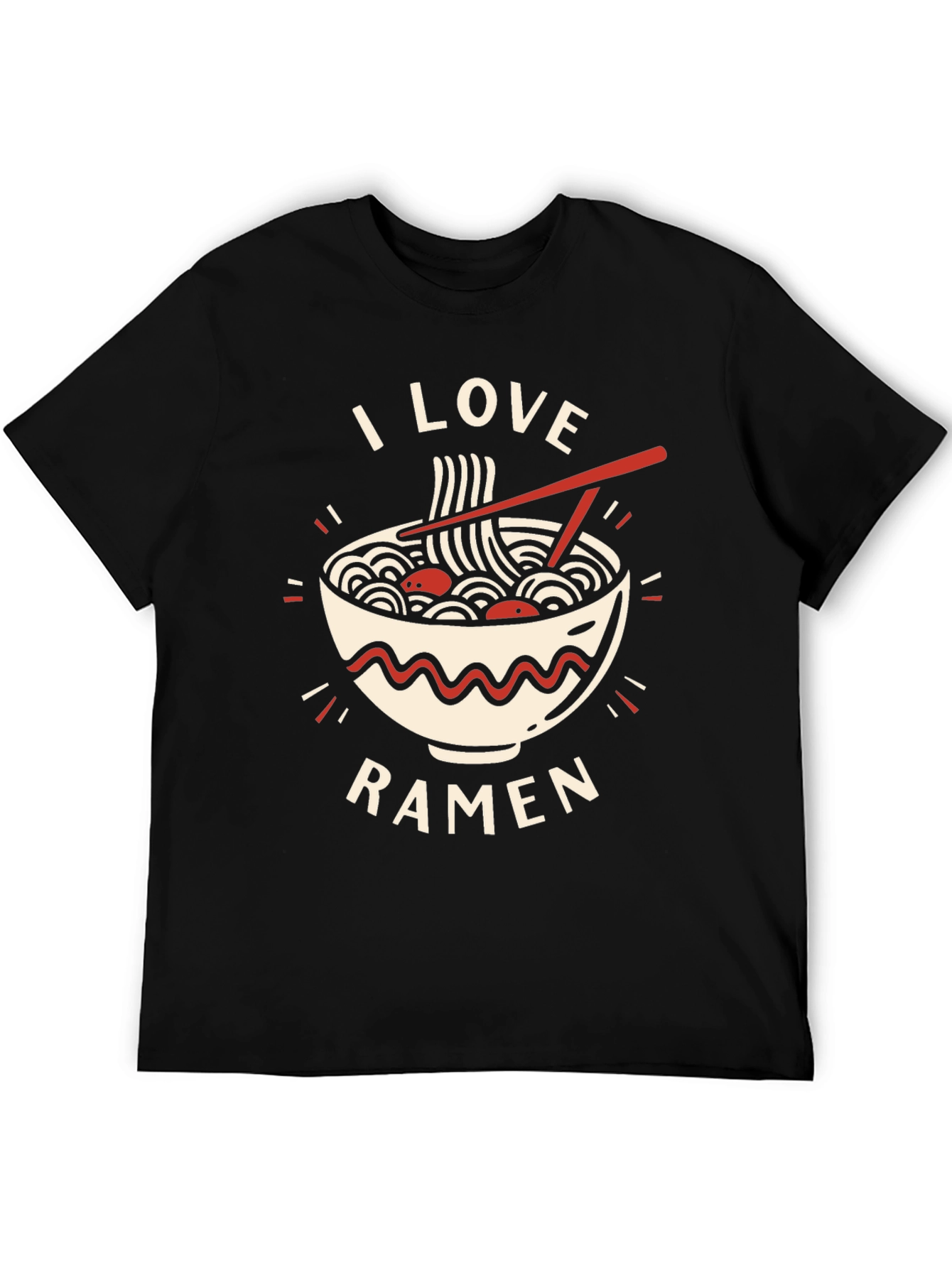 I Love Ramen Graphic Tee - Casual Comfort