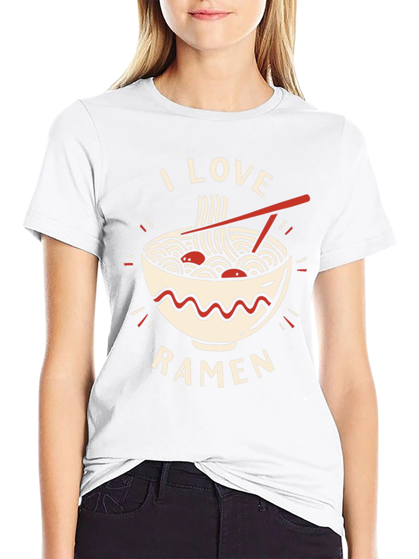 I Love Ramen Graphic Tee - Casual Comfort