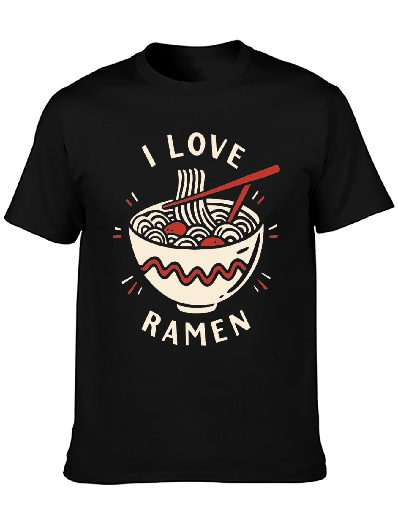 I Love Ramen Graphic Tee - Casual Comfort