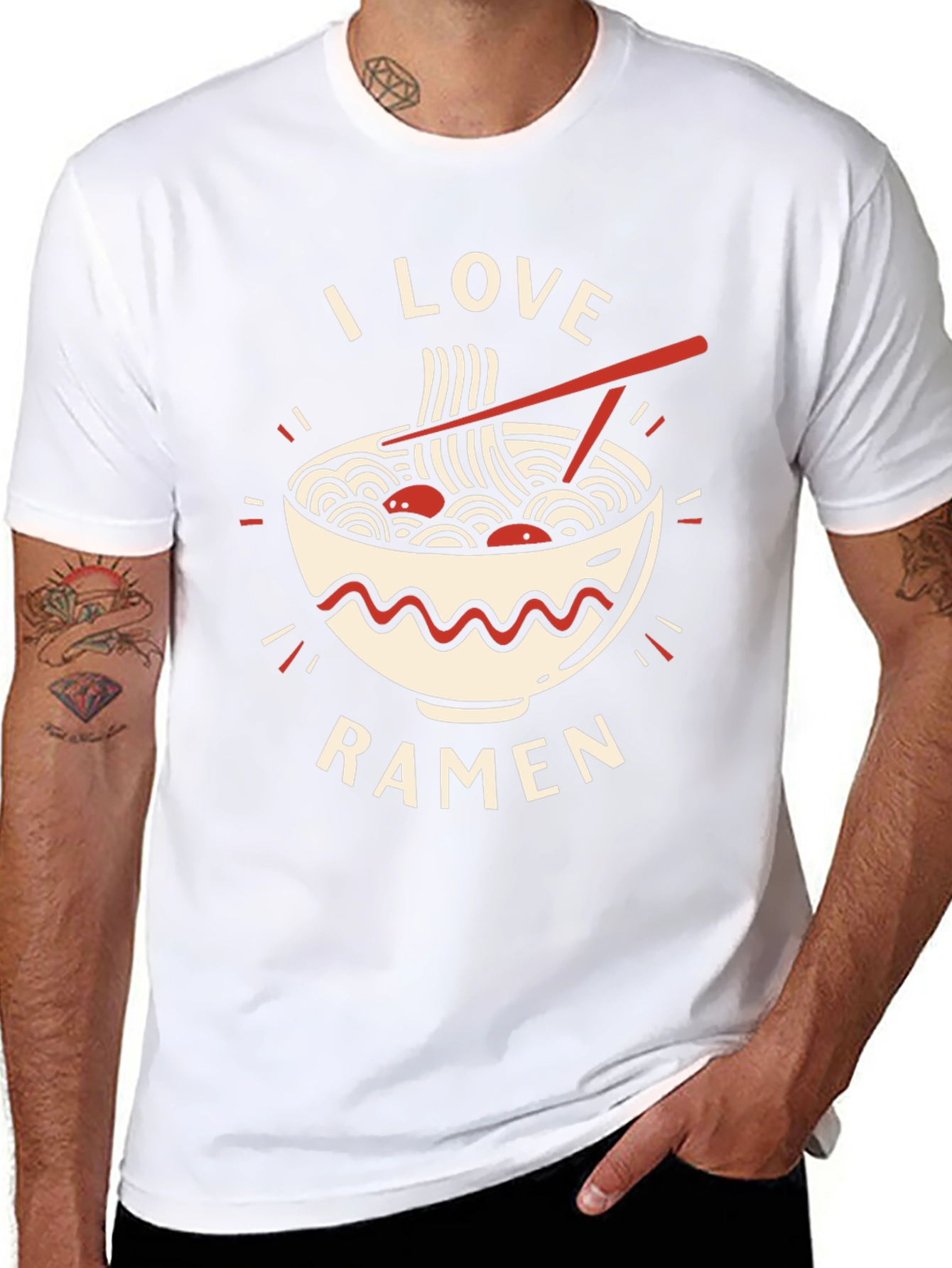 I Love Ramen Graphic Tee - Casual Comfort