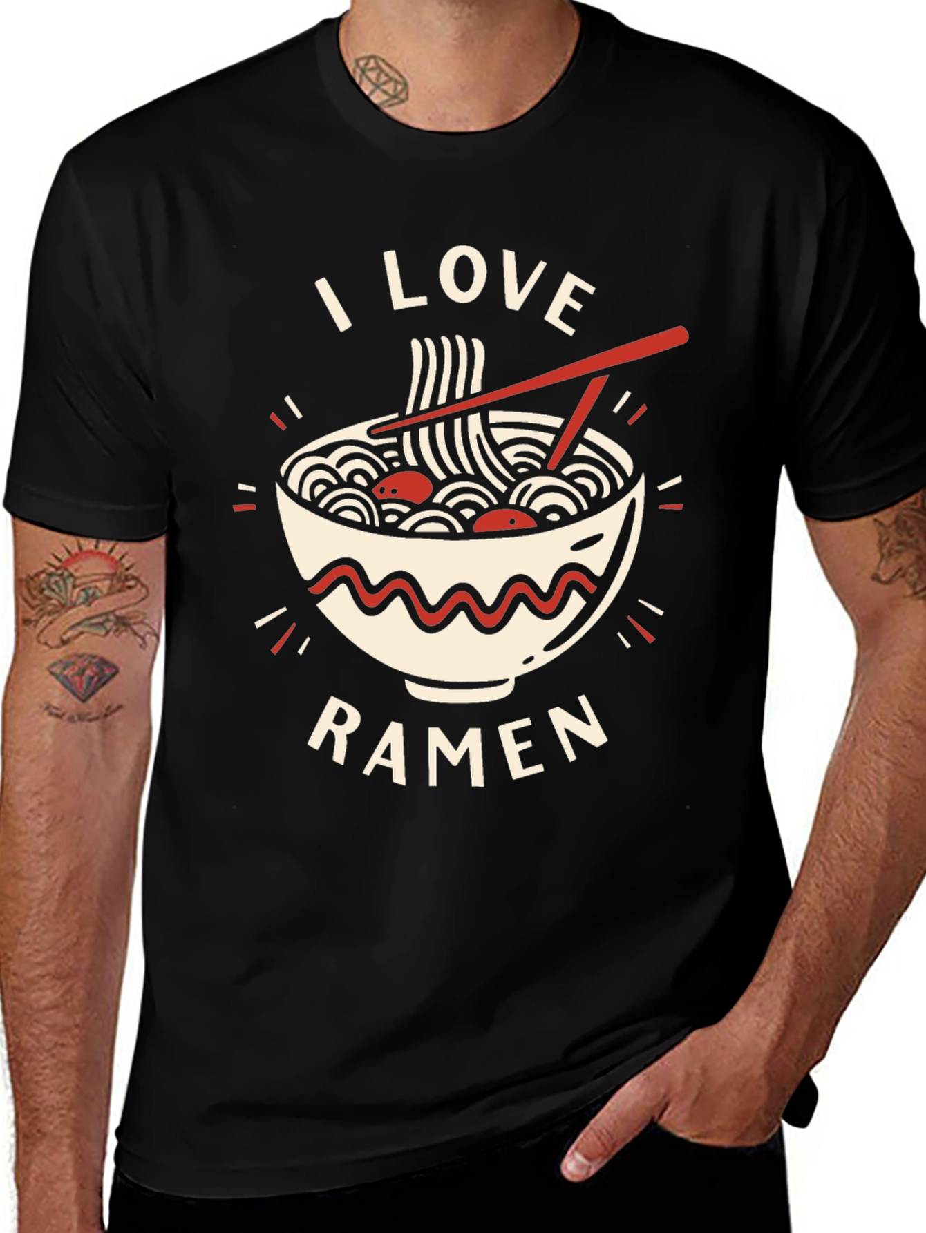 I Love Ramen Graphic Tee - Casual Comfort