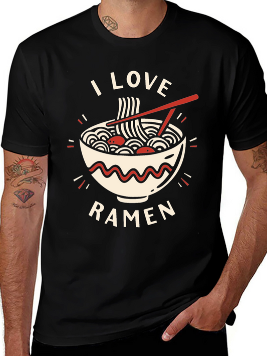 I Love Ramen Graphic Tee - Casual Comfort