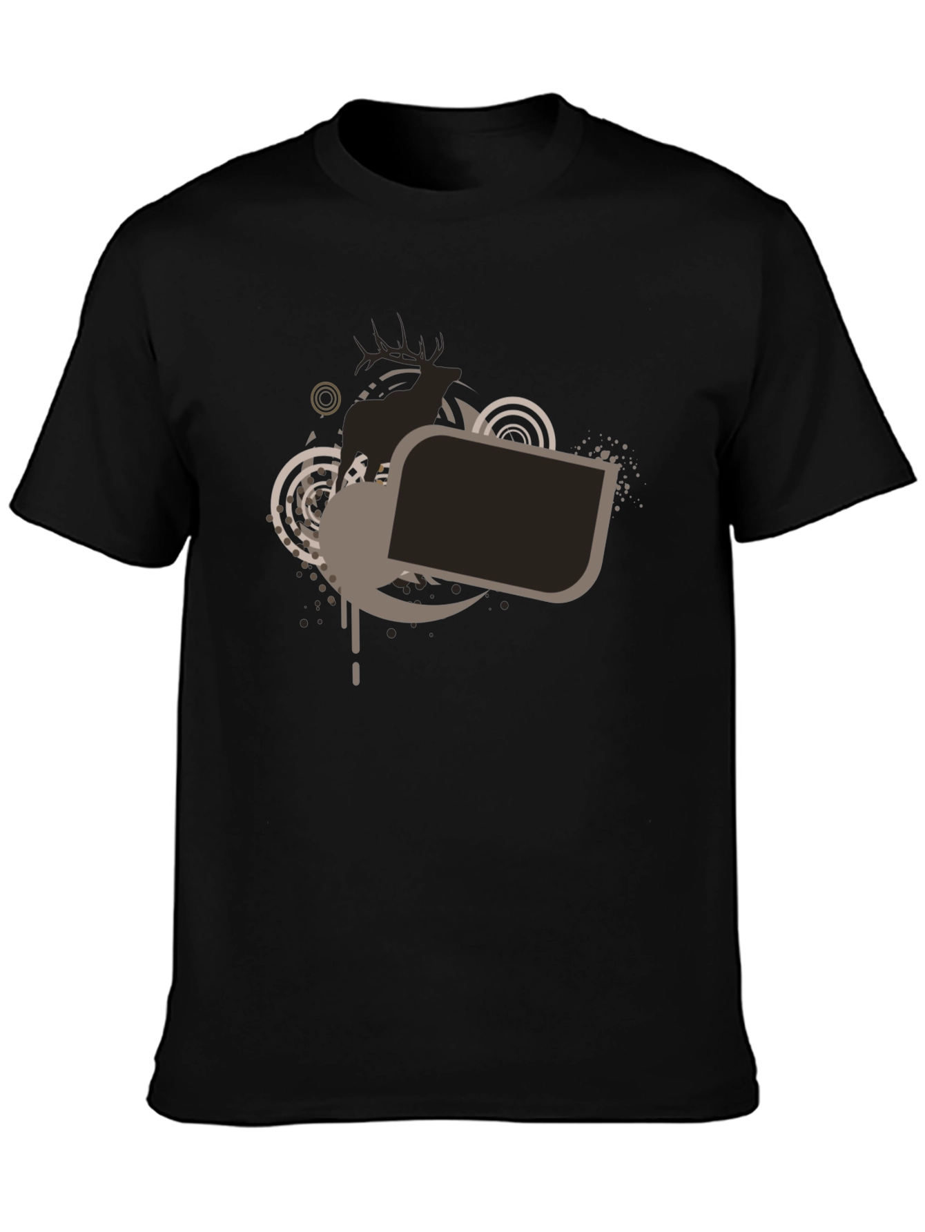 Stylish Black Graphic Tee - Modern Design