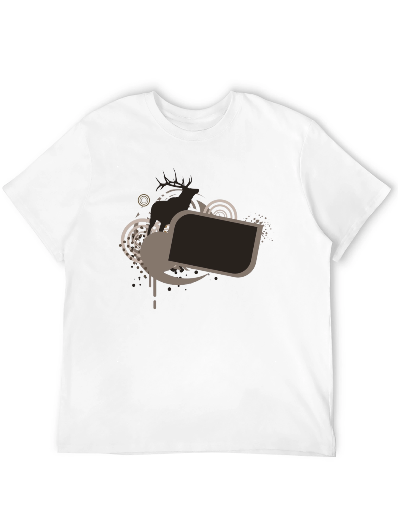 Stylish Black Graphic Tee - Modern Design