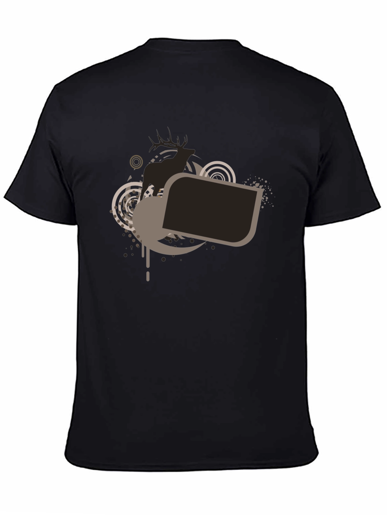 Stylish Black Graphic Tee - Modern Design