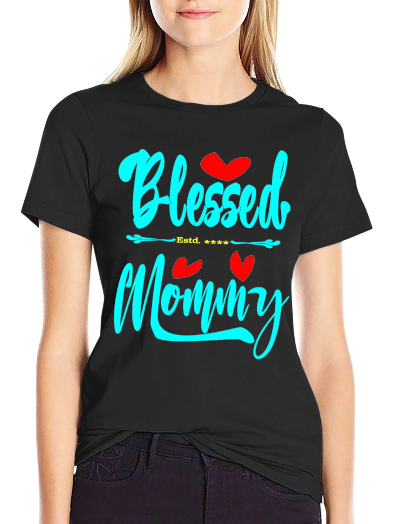 Blessed Mommy Graphic T-Shirt
