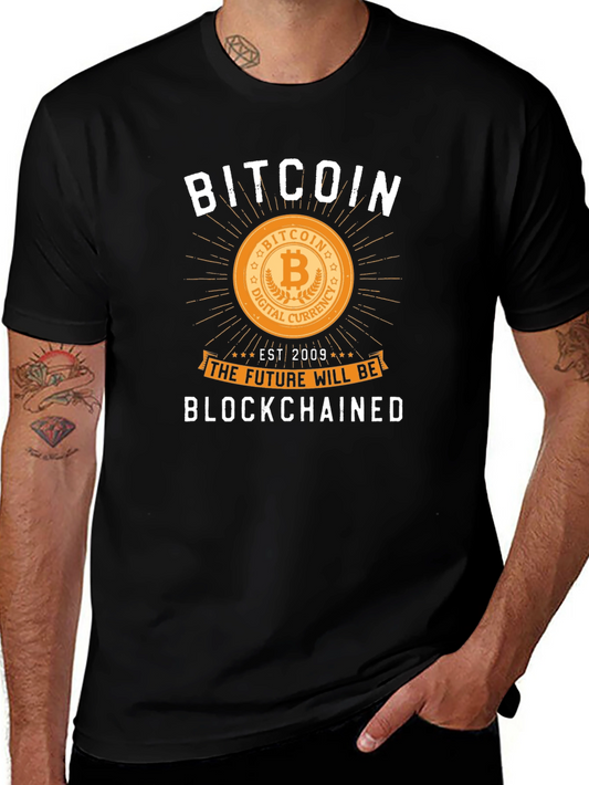 Bitcoin Blockchained Graphic Tee - Crypto Future