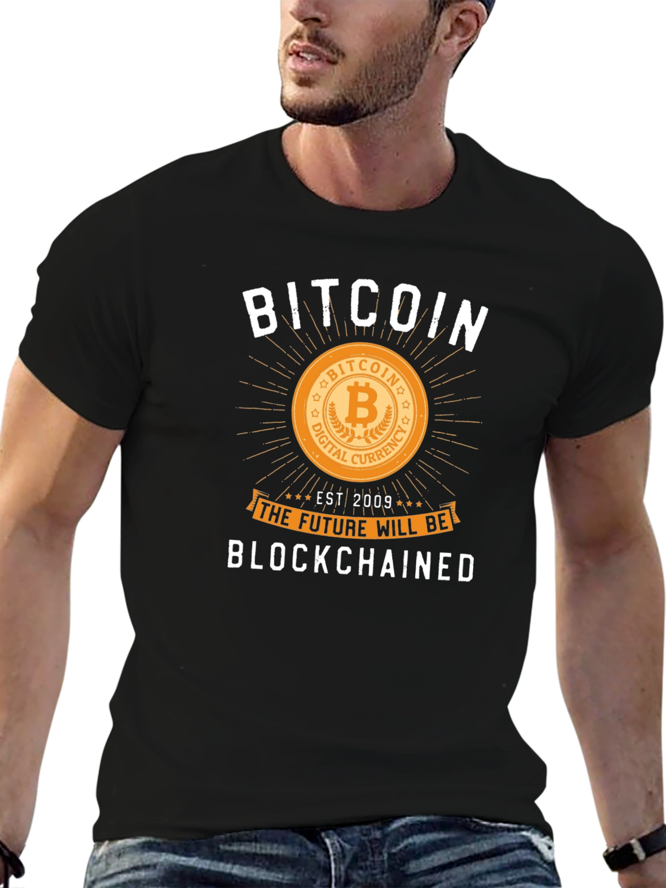 Bitcoin Blockchained Graphic Tee - Crypto Future