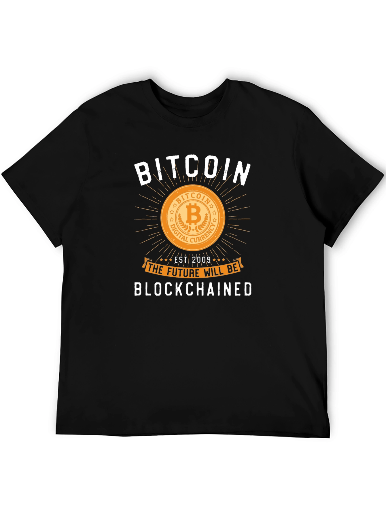 Bitcoin Blockchained Graphic Tee - Crypto Future
