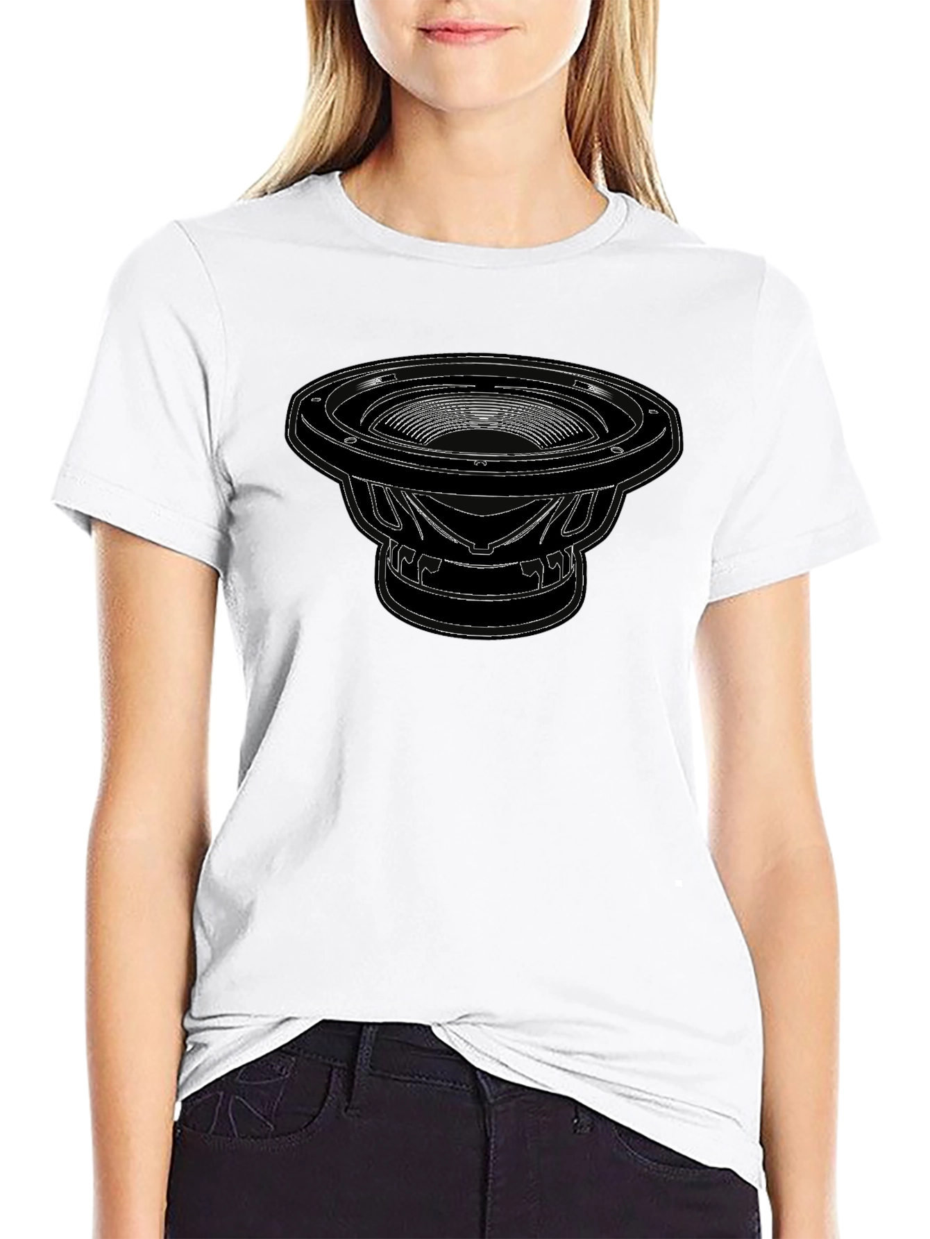 Speaker Graphic Black T-Shirt