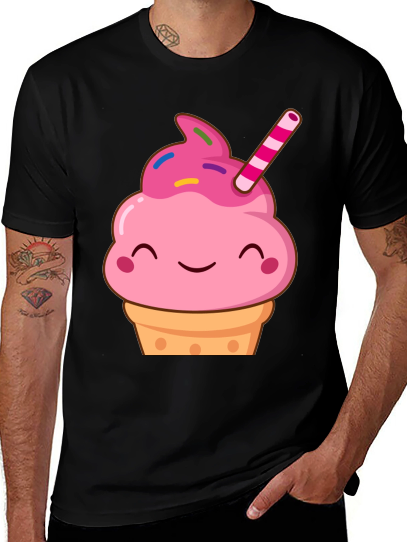Cute Cupcake Graphic Tee - Sweet Treat Shirt
