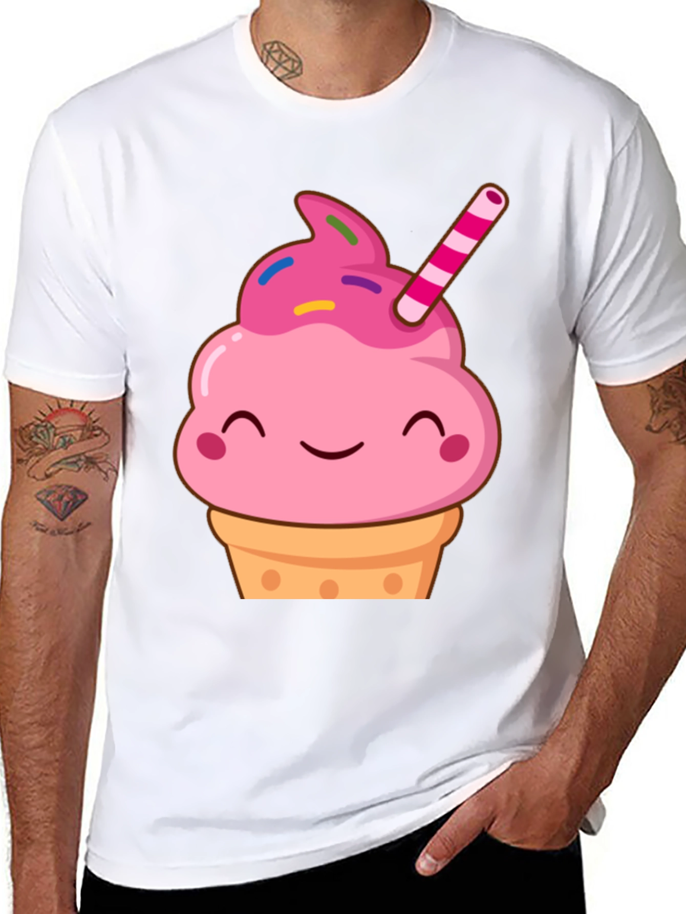 Cute Cupcake Graphic Tee - Sweet Treat Shirt