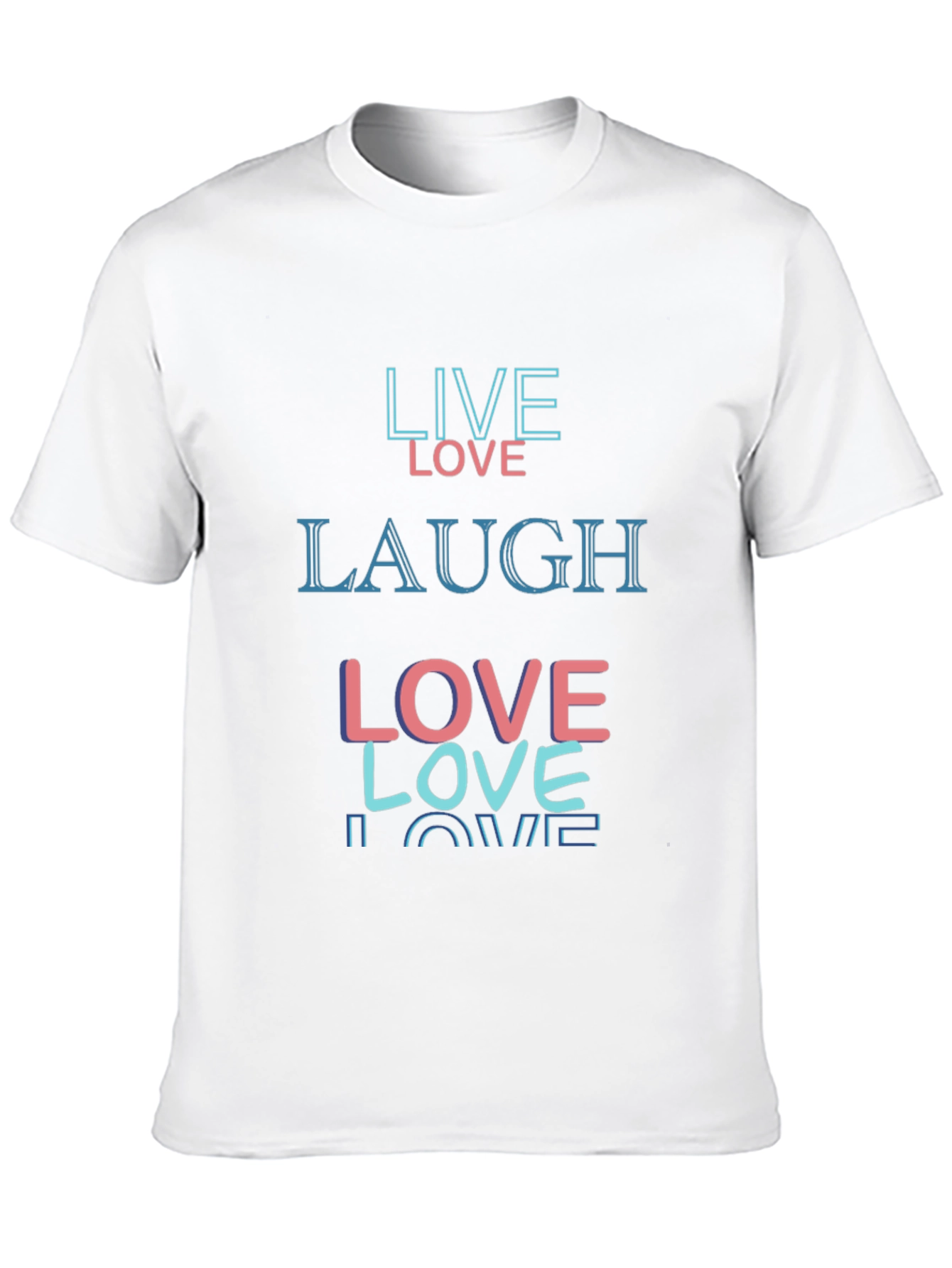 Live Love Laugh Graphic Tee - Black Casual Shirt