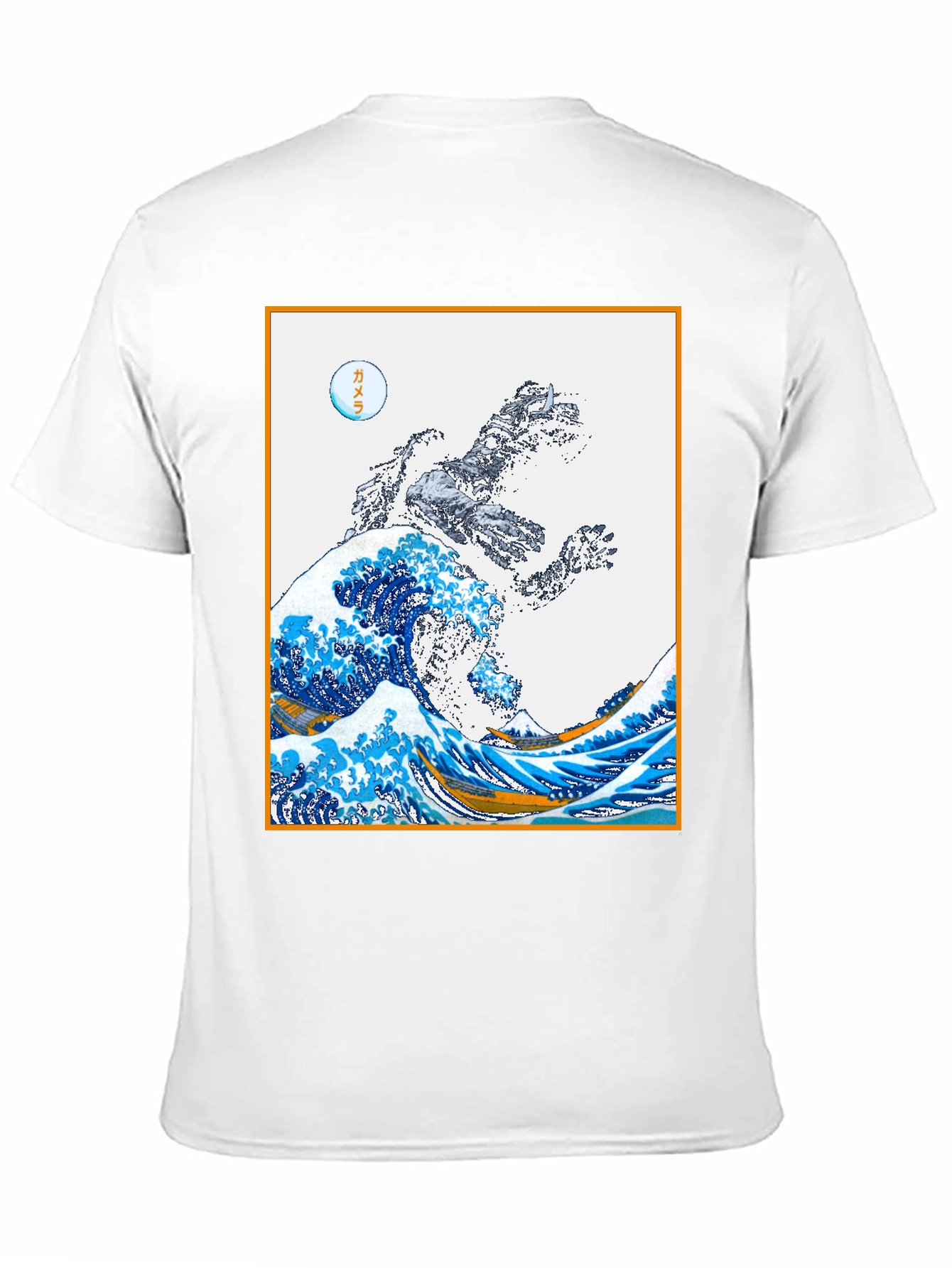 Godzilla Great Wave Graphic Tee - Black