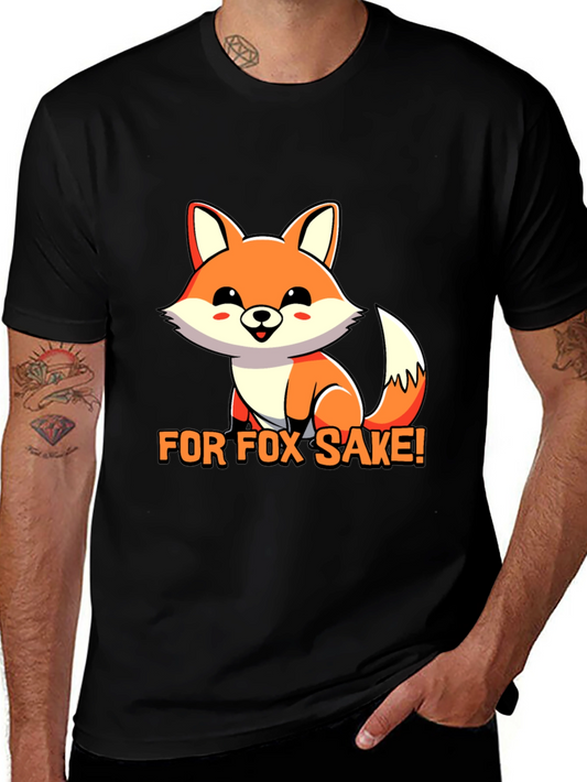 For Fox Sake T-Shirt - Cute Animal Graphic Tee