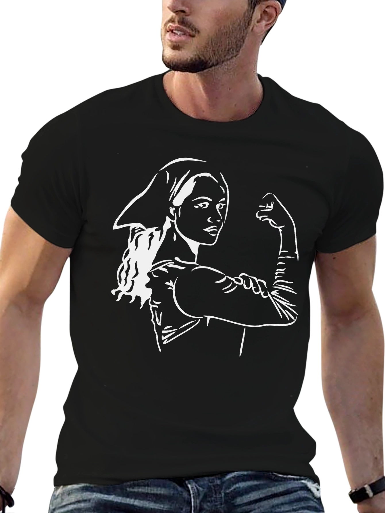 Empowered Woman Graphic Tee - Classic Black T-Shirt