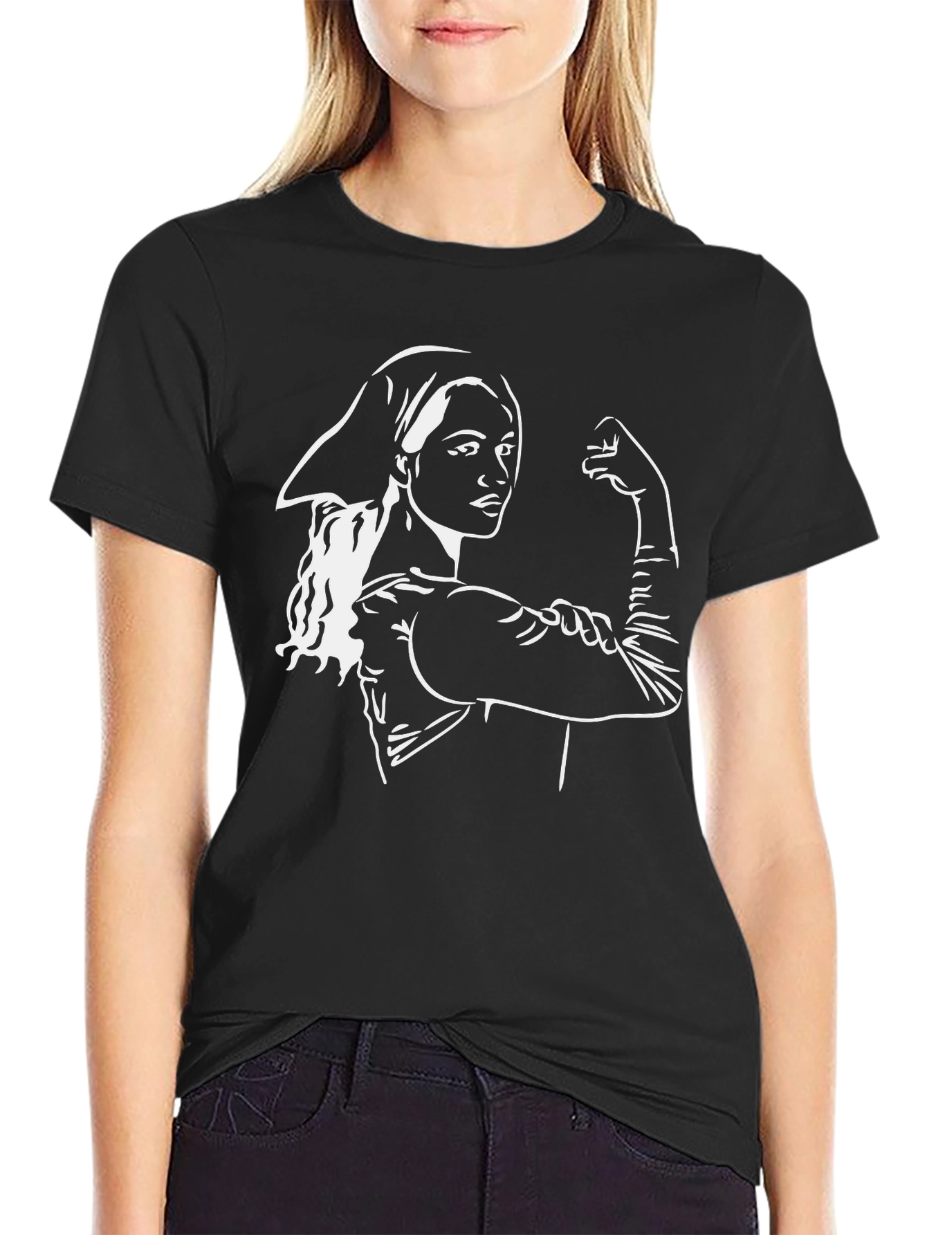 Empowered Woman Graphic Tee - Classic Black T-Shirt