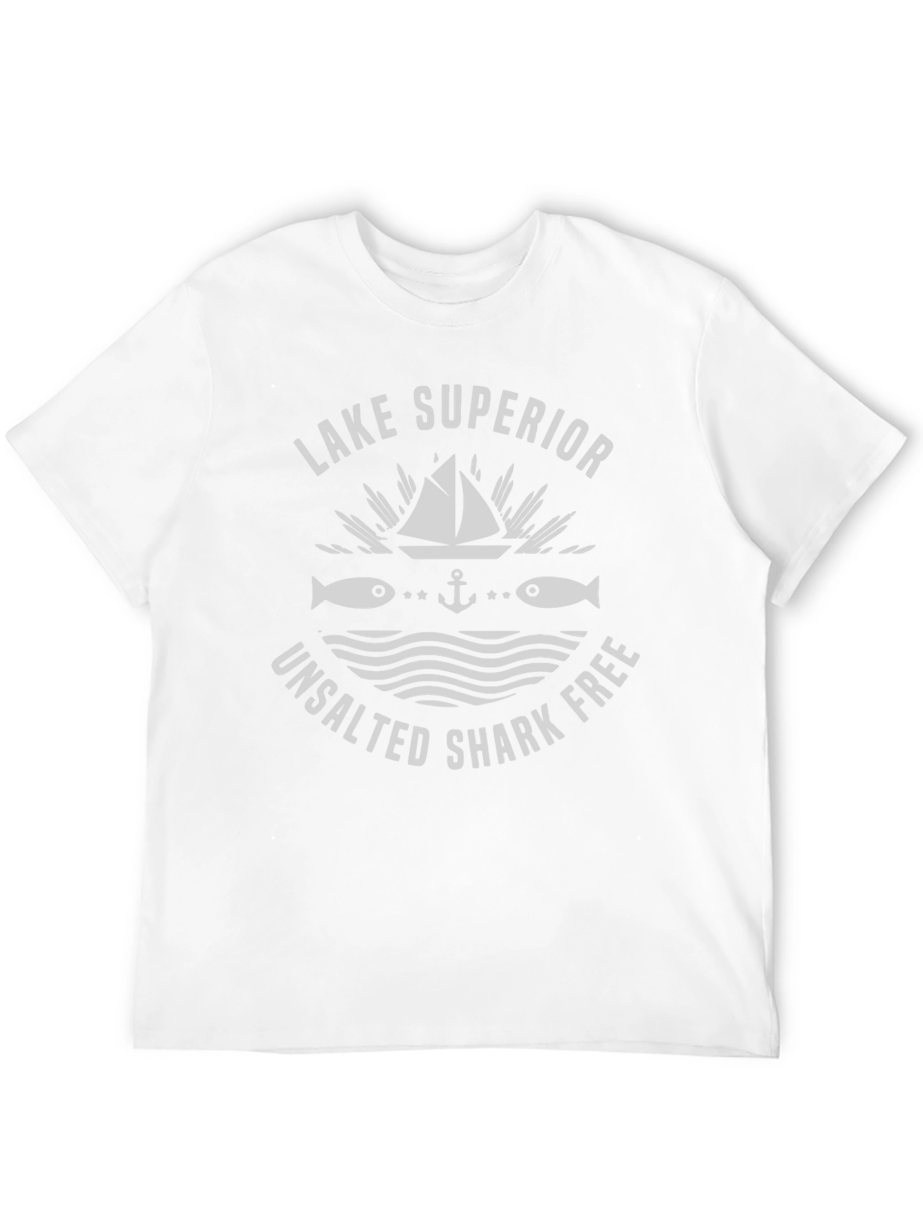 Lake Superior Unsalted Shark Free Graphic Tee