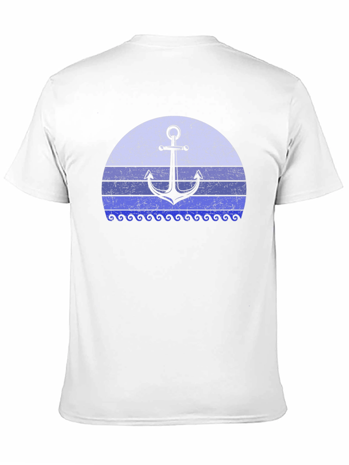 Nautical Anchor Sunset Graphic Tee