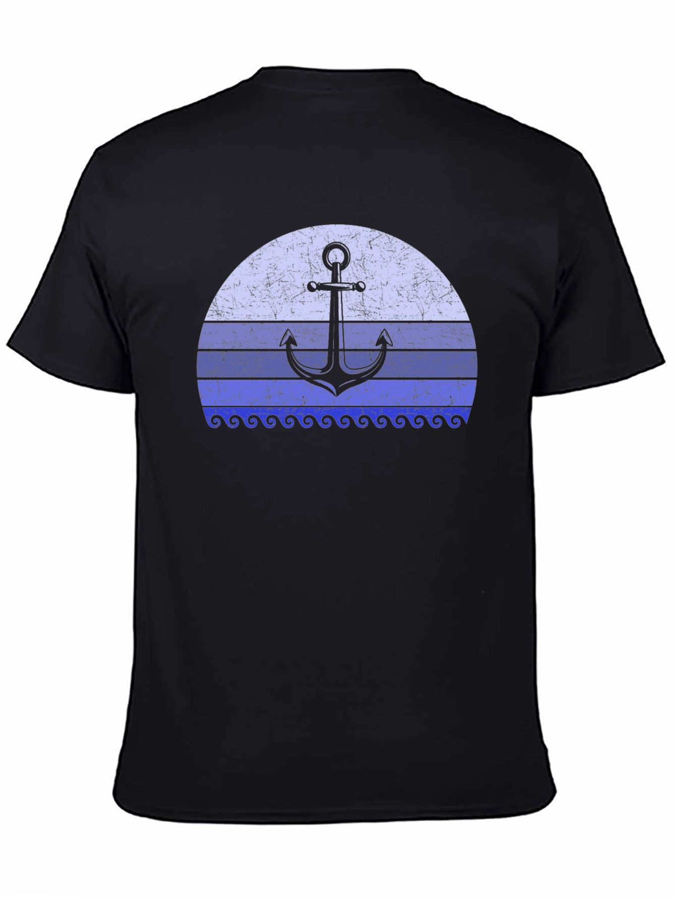 Nautical Anchor Sunset Graphic Tee